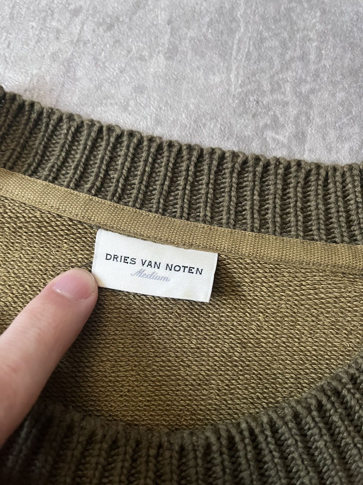Dries Van Noten Dries Van Noten khaki green T-shirt oversized Size US M / EU 48-50 / 2 - 6 Thumbnail