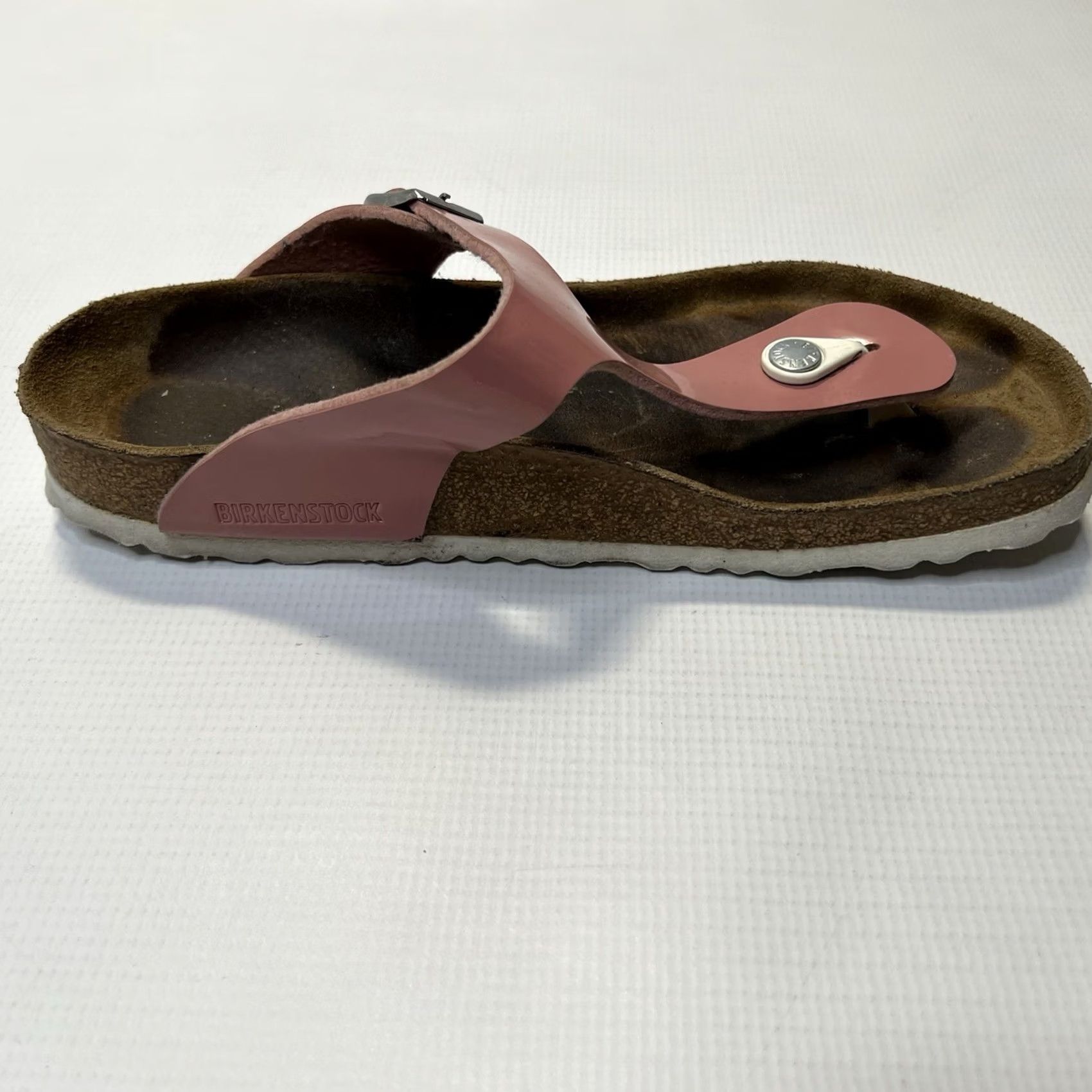 Birkenstock Birkenstock Gizeh Sandals Pink Vegan Brushed Floral Birko-Flor Slip On 40 US 9-9.5 Womens Casual Summer Travel Size US 9 / IT 39 - 3 Thumbnail