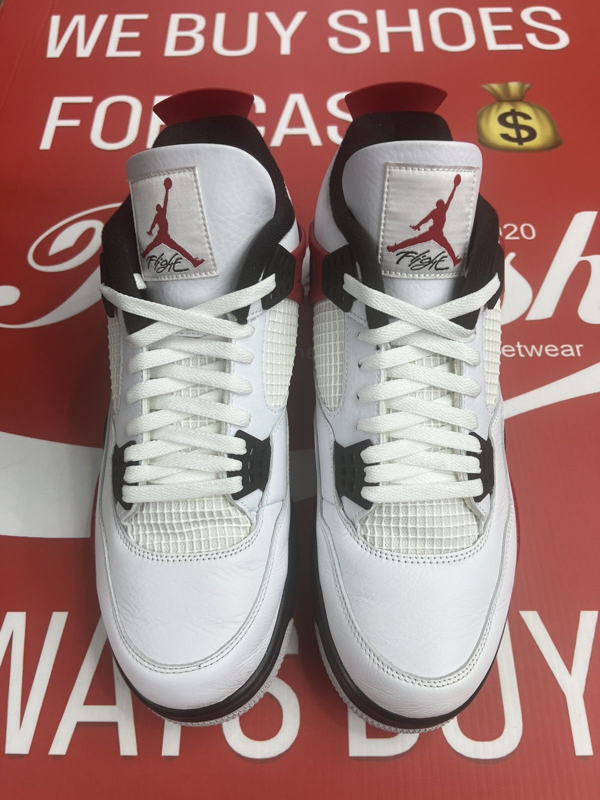 Jordan Brand Air Jordan 4 Retro Red Cement Size 13 (DH6927-161) Size US 13 / EU 46 - 4 Thumbnail
