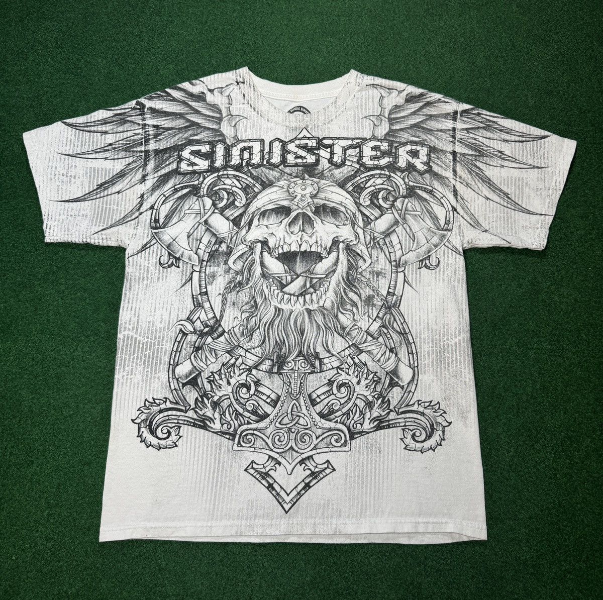 Affliction × Southpole Y2K Sinister Gothic Skull Affliction Pinkman Style T Shirt Size US L / EU 52-54 / 3 - 1 Thumbnail