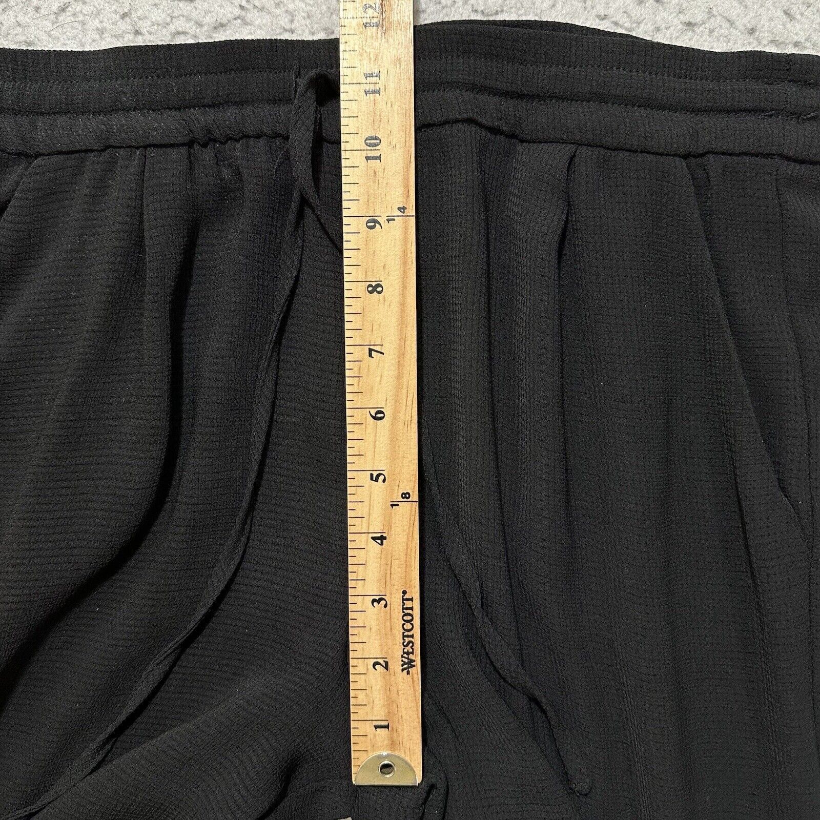 Zara Zara Small Wide Leg Capri Sweatpants Black Lightweight Pants Size 28" / US 6 / IT 42 - 10 Thumbnail