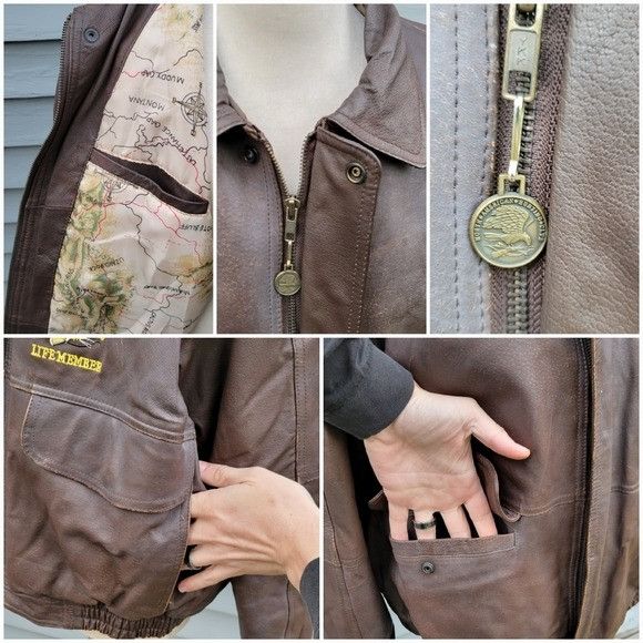 Vintage Vintage 90s North American Hunting Club Embroidered Brown L Size US XL / EU 56 / 4 - 6 Thumbnail