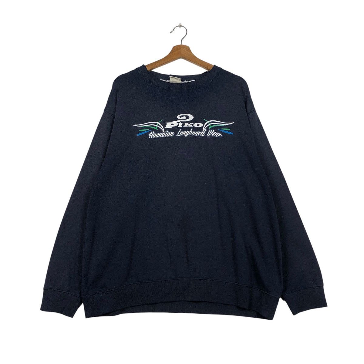 Japanese Brand 90s Piko Hawaiian Surf Crewneck — Coastal Graphic, Oversized Size US L / EU 52-54 / 3 - 2 Thumbnail