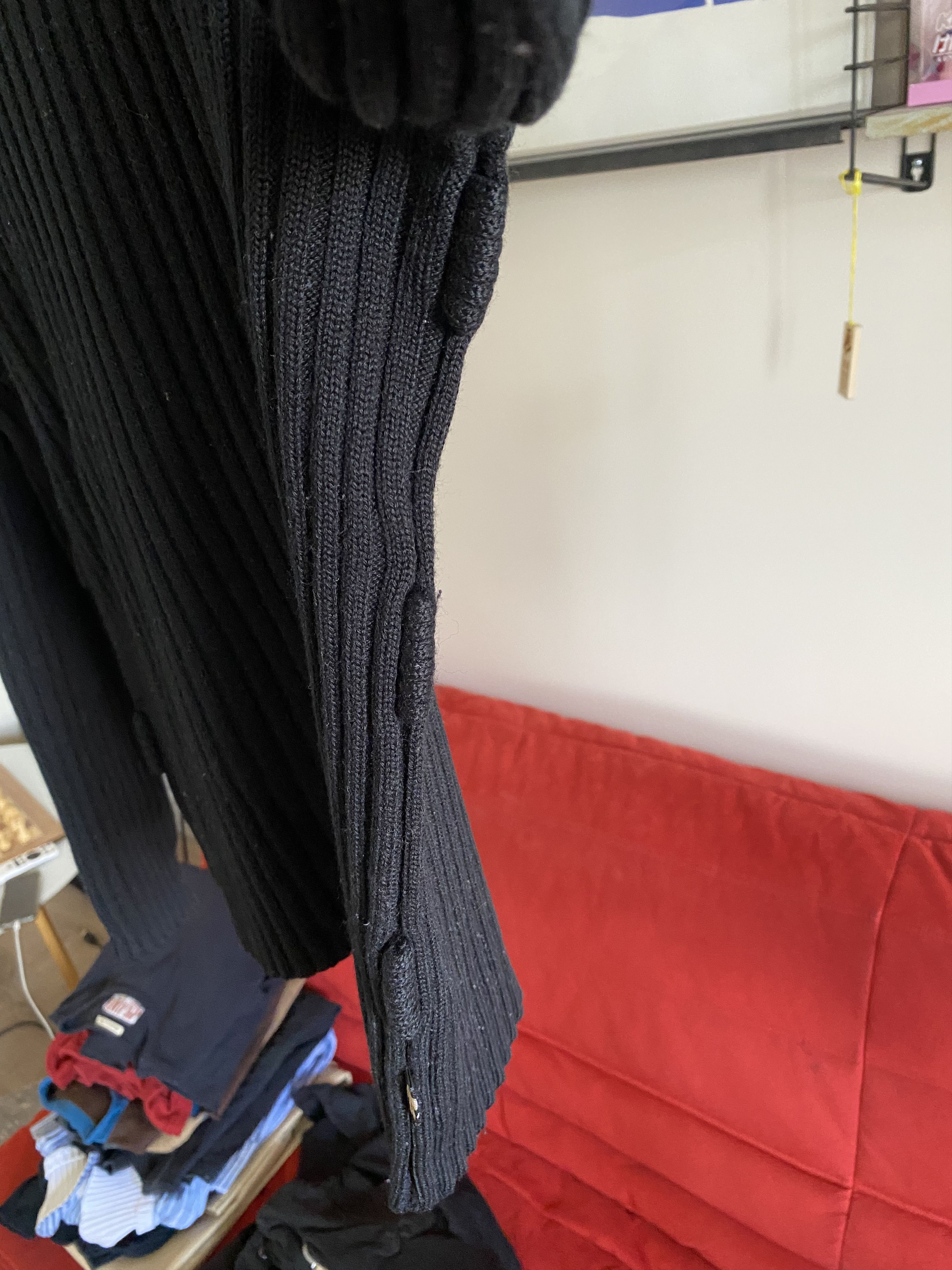 Jean Paul Gaultier 90'S JPG BLACK KNIT BANDAGE Size US M / EU 48-50 / 2 - 4 Thumbnail
