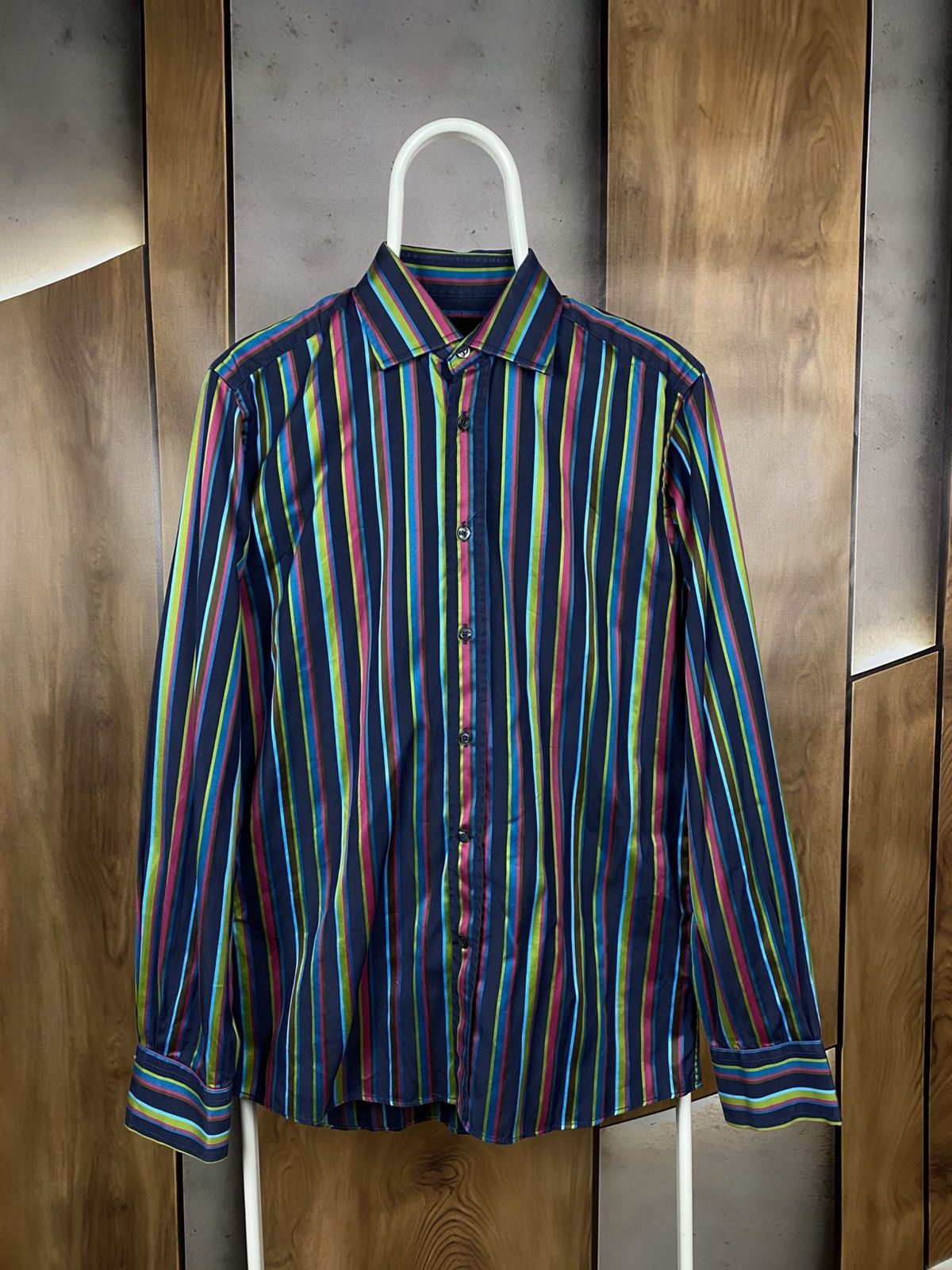 Duchamp 🎠Vintage Shirt Button Up Duchamp London Slim Fit Striped🎠 Size US M / EU 48-50 / 2 - 1 Thumbnail