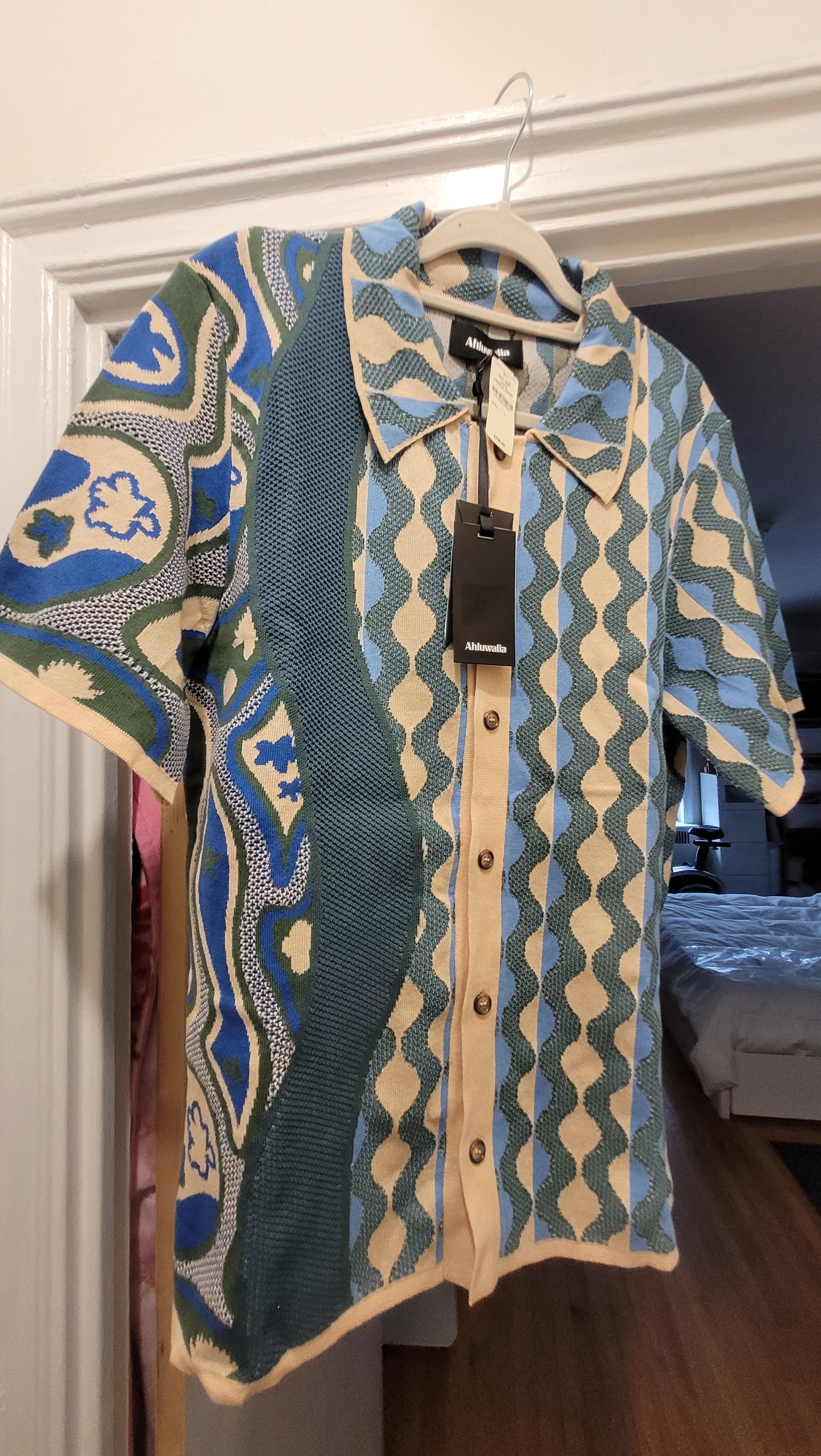 Ahluwalia AHLUWALIA Katrina Wave-Jacquard Shirt Size US L / EU 52-54 / 3 - 2 Thumbnail