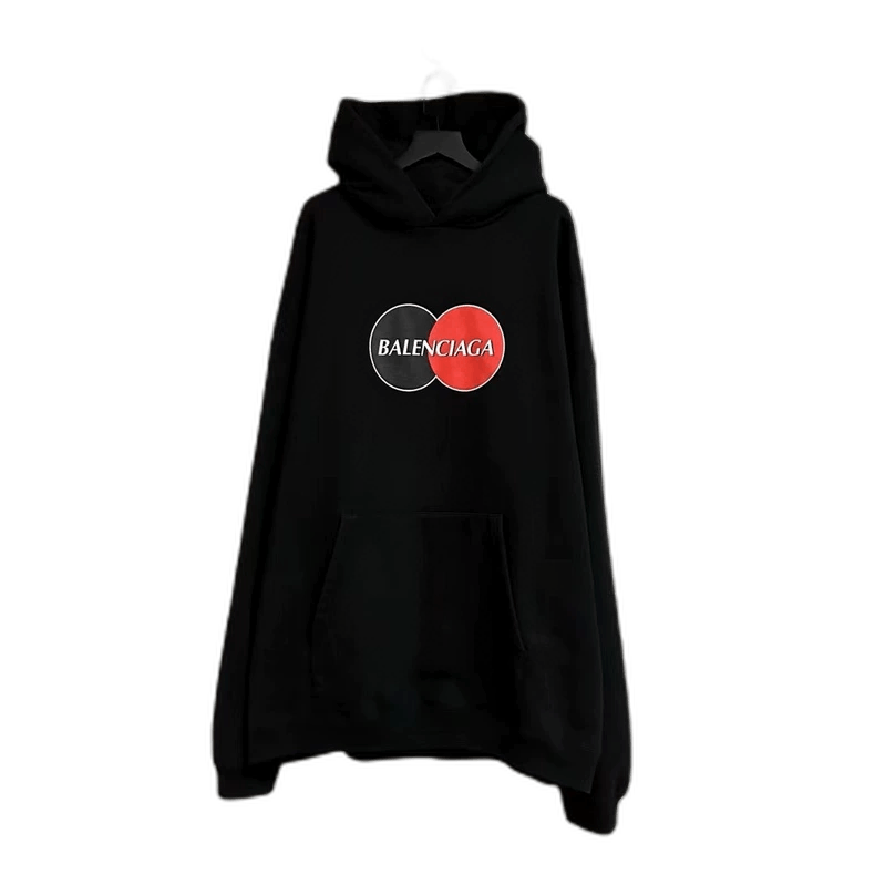 Balenciaga Balenciaga Black Hoodie with Logo Design-yf Size US S / EU 44-46 / 1 - 1 Thumbnail