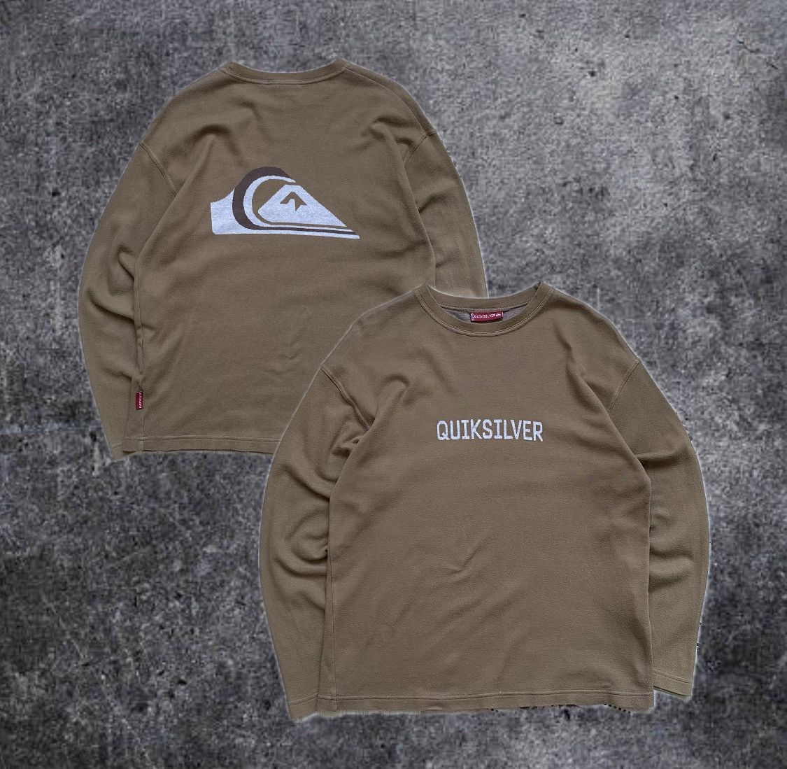 O'Neill 🏄🏼‍♂️ Knit Vintage 90s Quiksilver longsleeve center logo Size US M / EU 48-50 / 2 - 1 Thumbnail