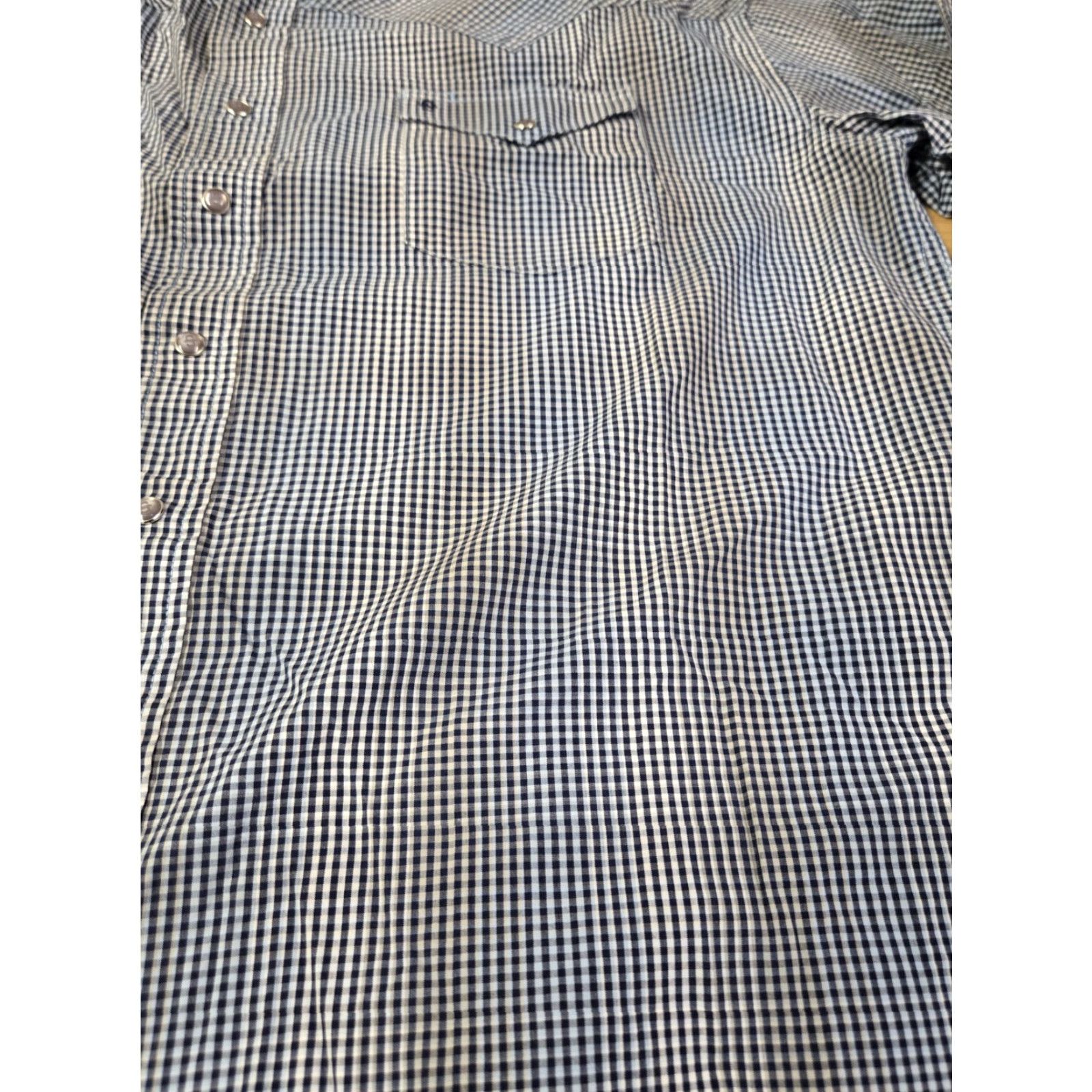 Stetson Stetson Shirt Long Sleeve Pearl Snap Men's XL Blue Geometric Flannel Button-Up Regular Fit Size US XL / EU 56 / 4 - 2 Thumbnail