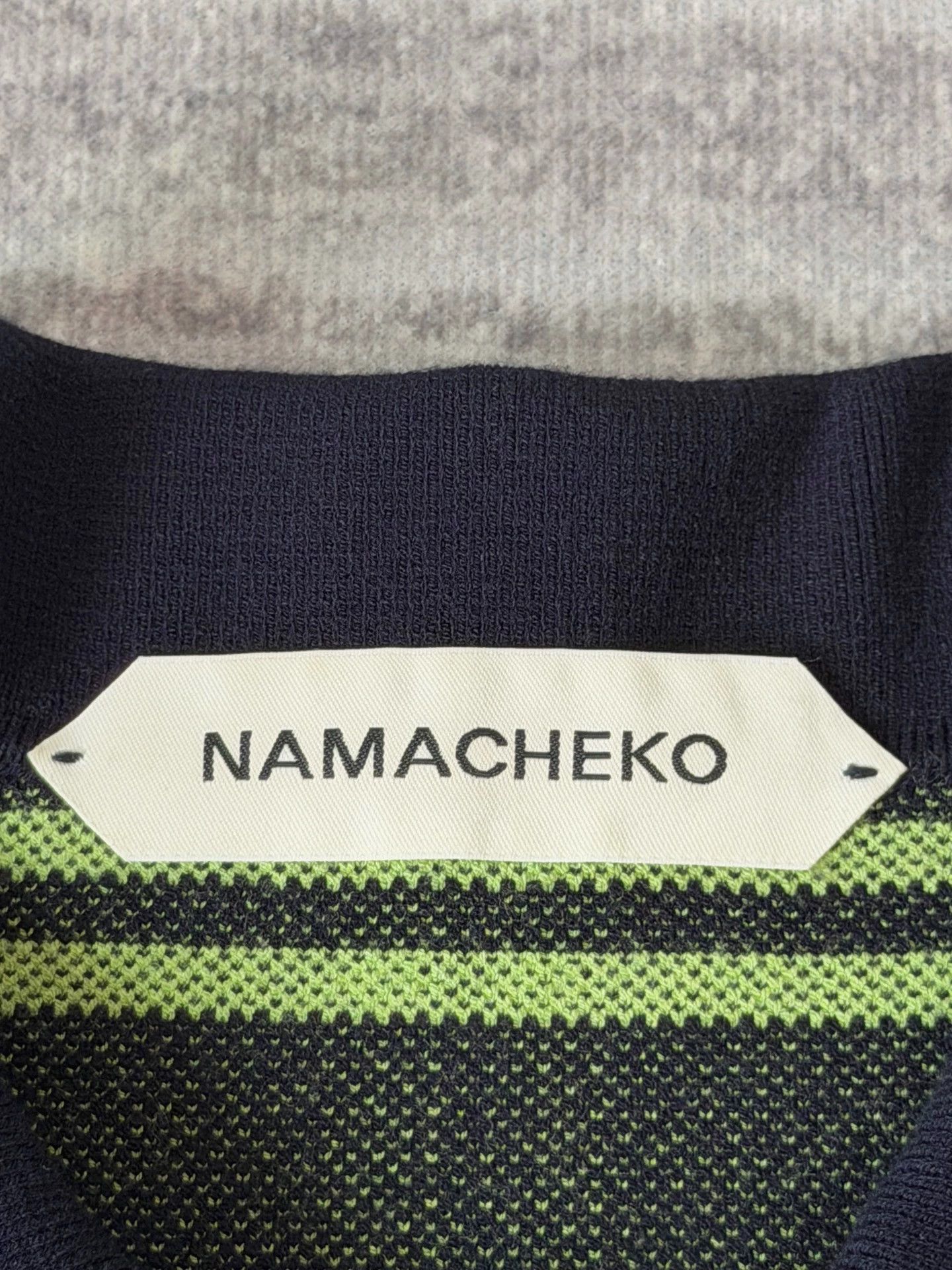 Namacheko Namacheko Plaid Knit Short Sleeve Polo Black Green Size XS / US 0-2 / IT 36-38 - 6 Thumbnail