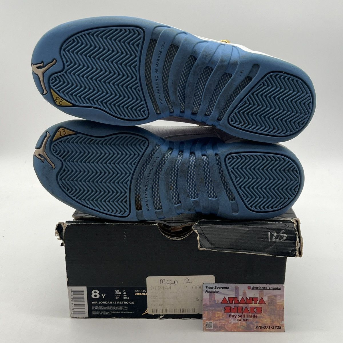 Jordan Brand Air Jordan 12 university blue Size US 8 / EU 41 - 8 Thumbnail
