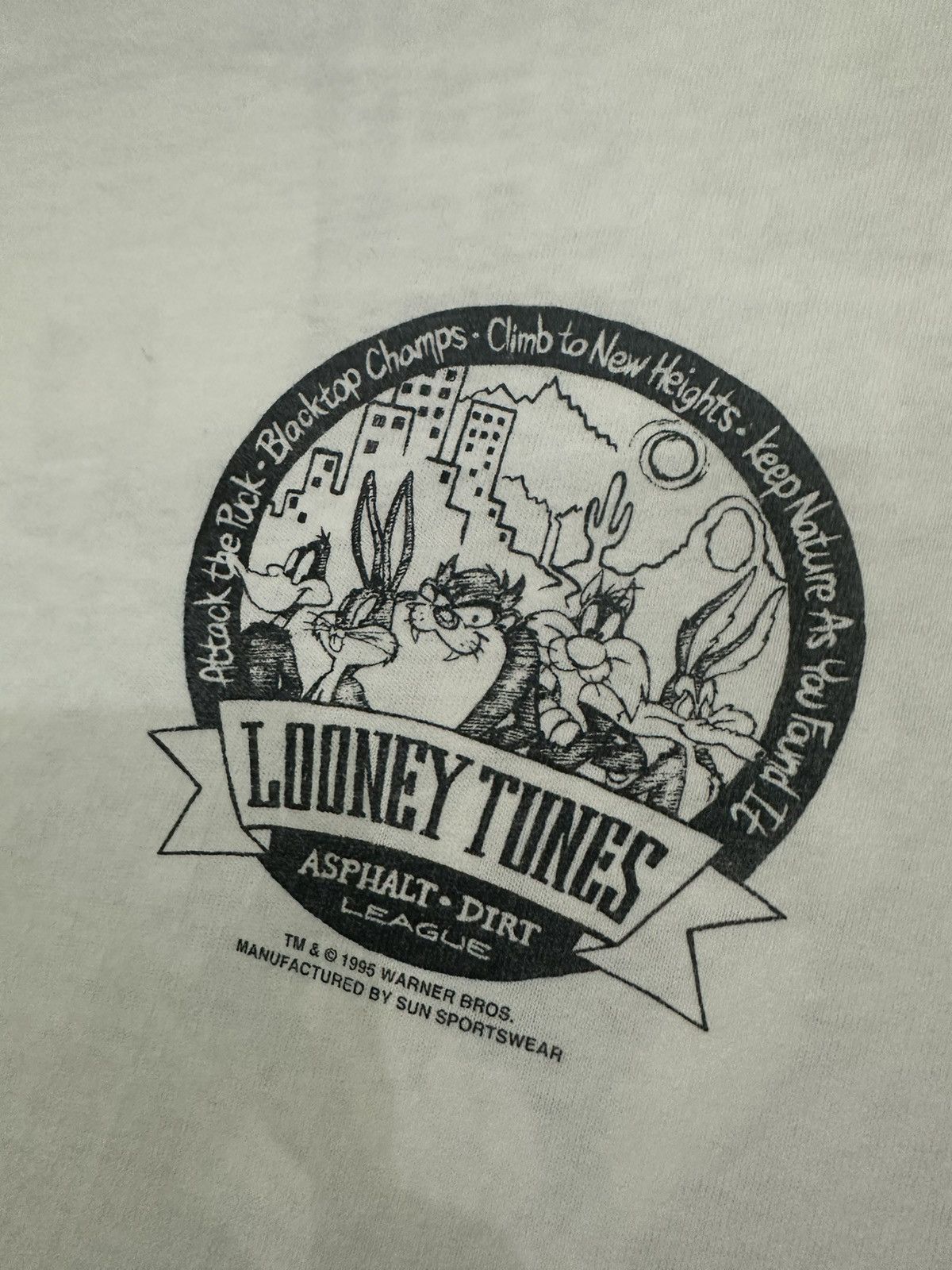 Warner Bros Vintage 1995 Looney Tunes Basketball Squad Size US L / EU 52-54 / 3 - 5 Thumbnail