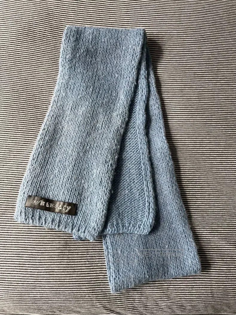 Our Legacy Our Legacy Blue Chunky Knit Wool Blend Scarf Size ONE SIZE - 1 Thumbnail