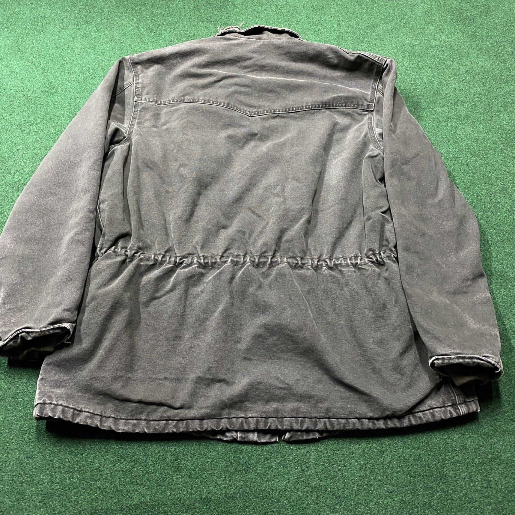 Carhartt VINTAGE Carhartt Jacket Mens XL Green 90S Quilted Barn Chore Work Coat C46 MOS Clothing Size US XL / EU 56 / 4 - 3 Thumbnail