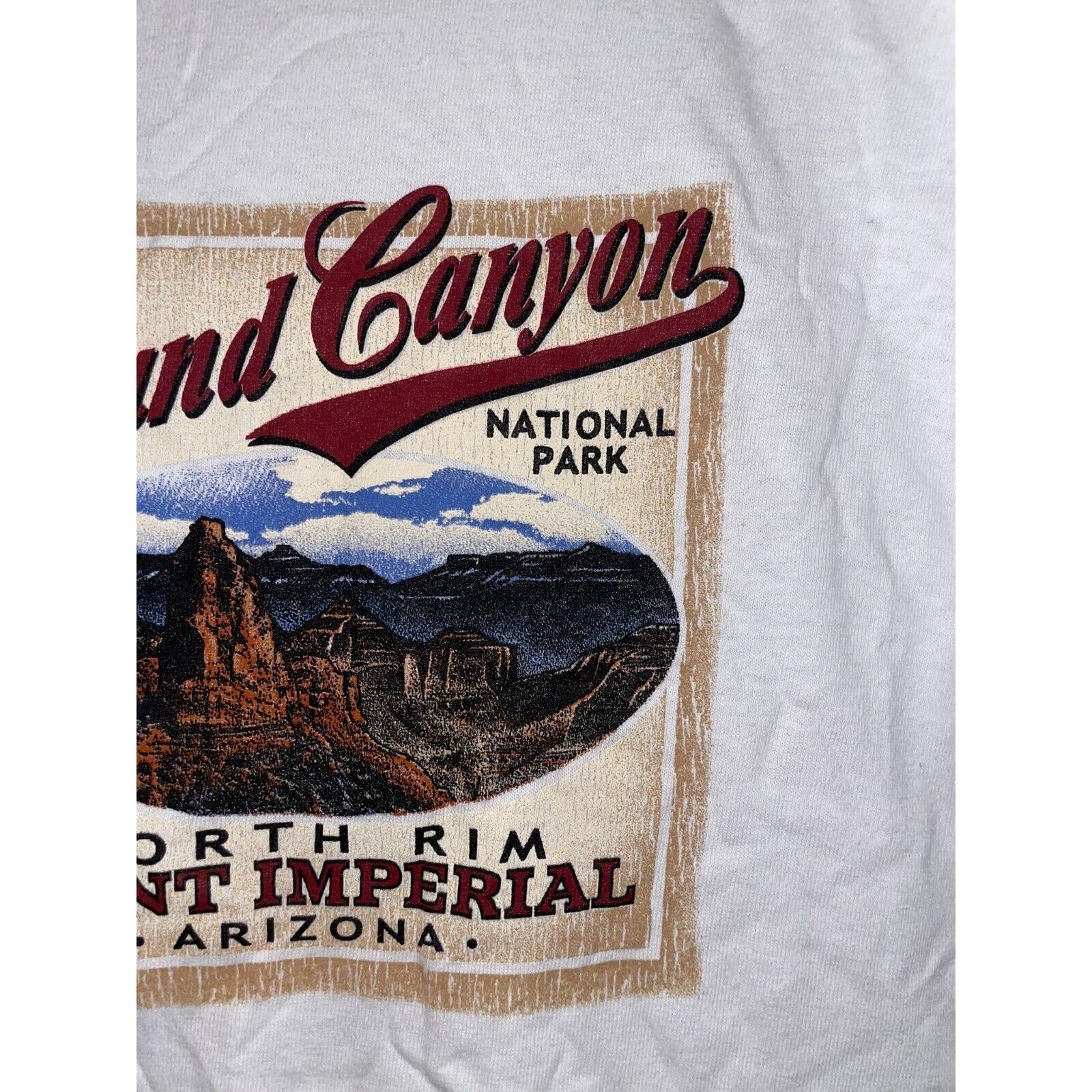 Jerzees Vintage Grand Canyon National Park Arizona XL White Shirt Size US XL / EU 56 / 4 - 4 Thumbnail