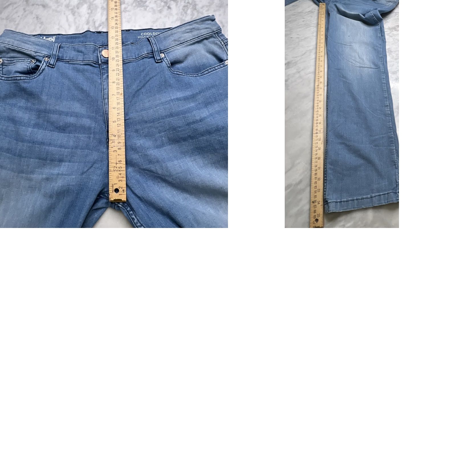 Vintage Mugsy Jeans Mens 38x36 Style FLX9CTL Faded Light Wash Straight 5-Pocket Denim City Preppy Size US 38 / EU 54 - 10 Thumbnail