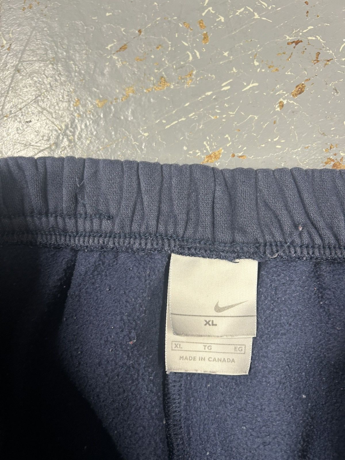Nike × Vintage Crazy Vintage Y2K Essential Navy Nike Sweatpants Baggy Size US 34 / EU 50 - 4 Thumbnail