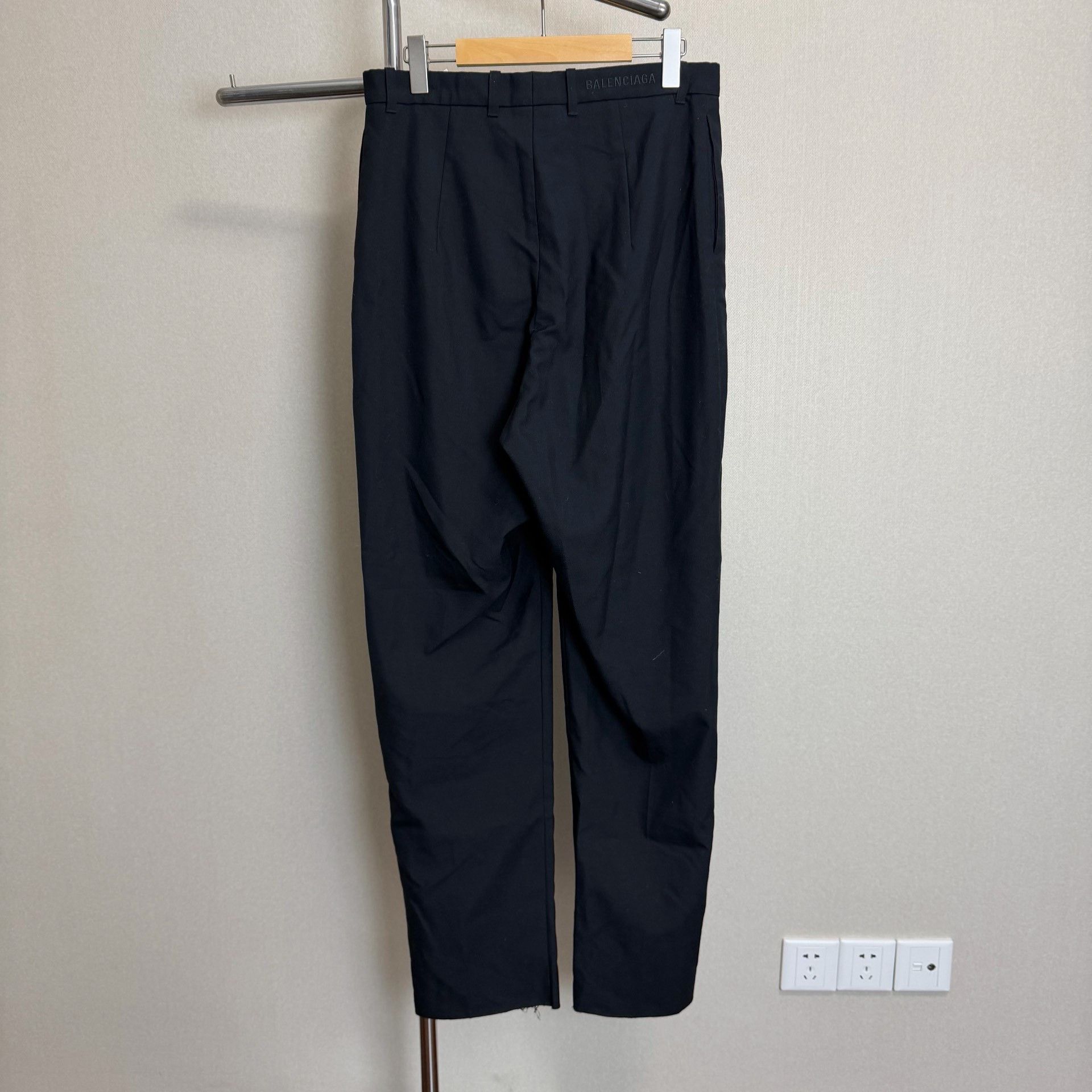 Balenciaga Balenciaga Black Tailored Trousers Size 36S - 2 Thumbnail