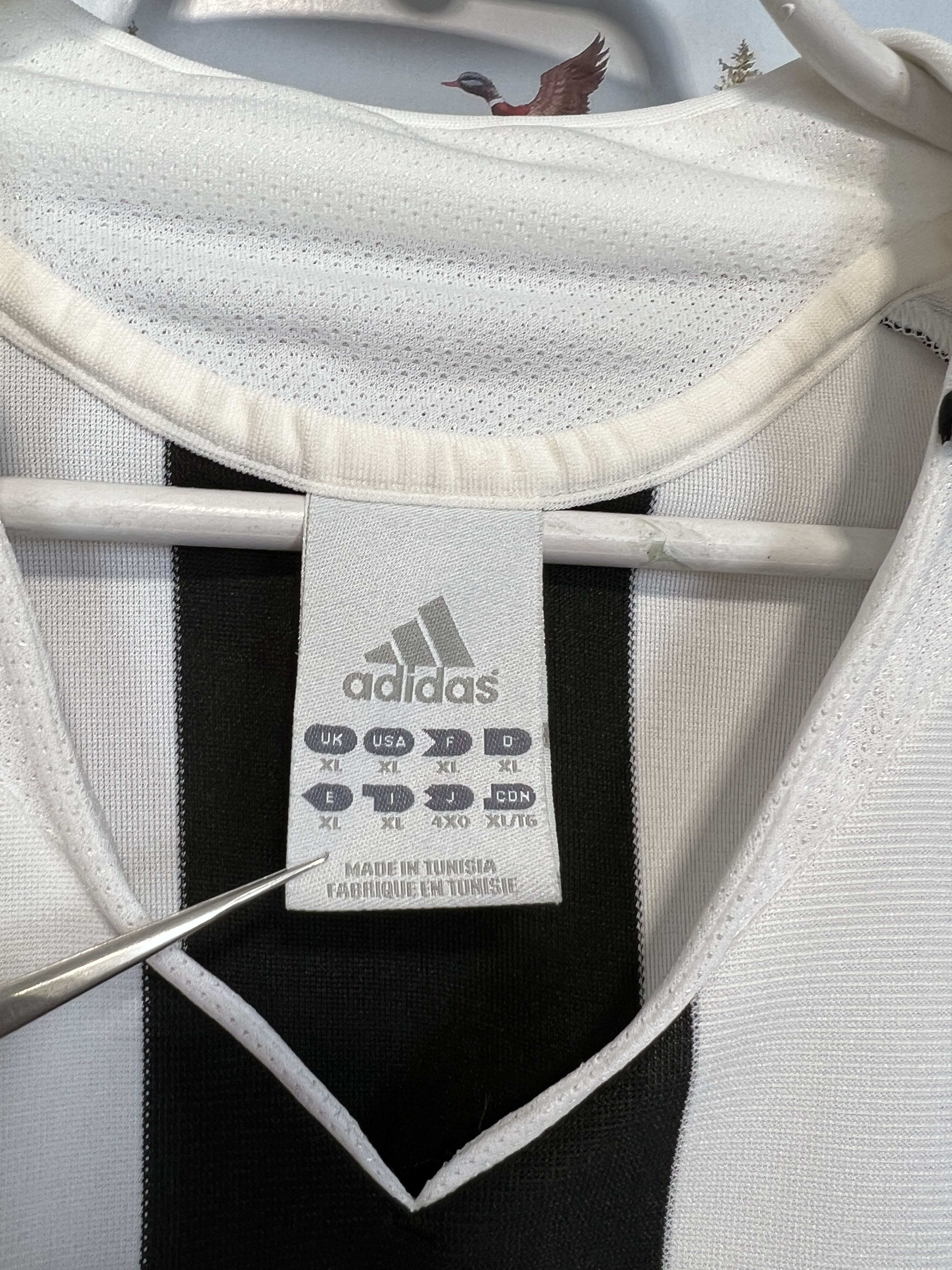 Adidas Newcastle Home football shirt 2005 Soccer Jersey Trikot Rare Size US XL / EU 56 / 4 - 6 Thumbnail