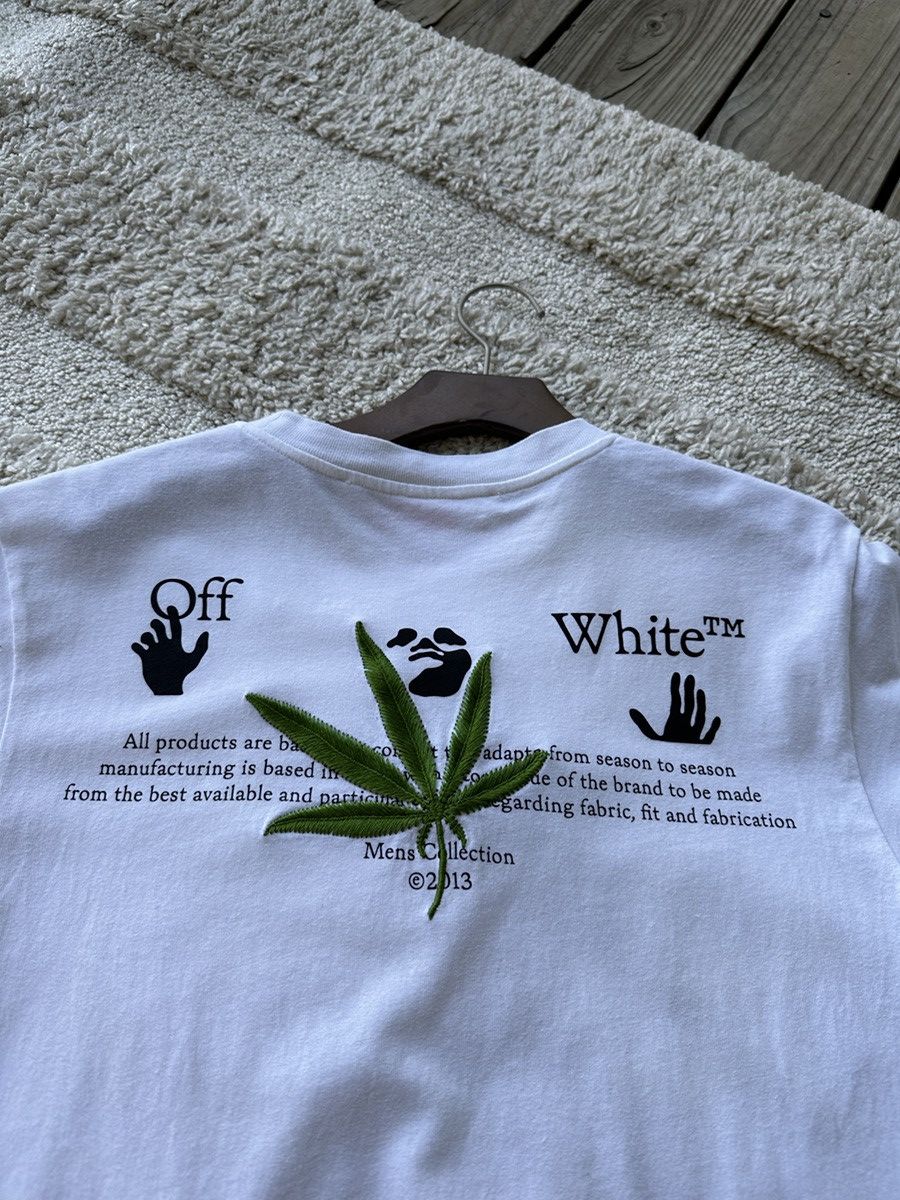 Off white shops t shirt weed