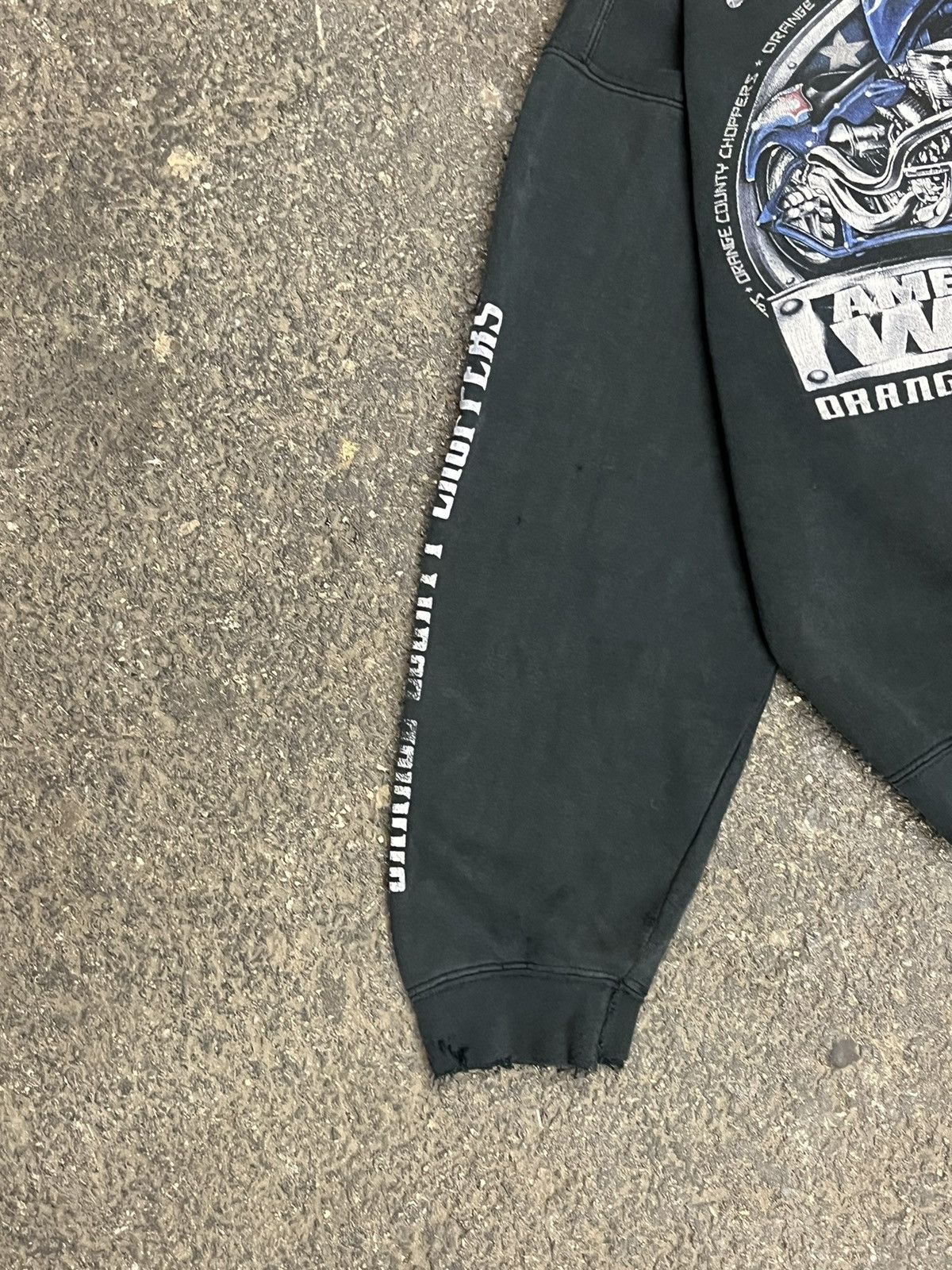 Vintage Y2k Orange County choppers biker skater thrashed hoodie hype Size US L / EU 52-54 / 3 - 4 Thumbnail