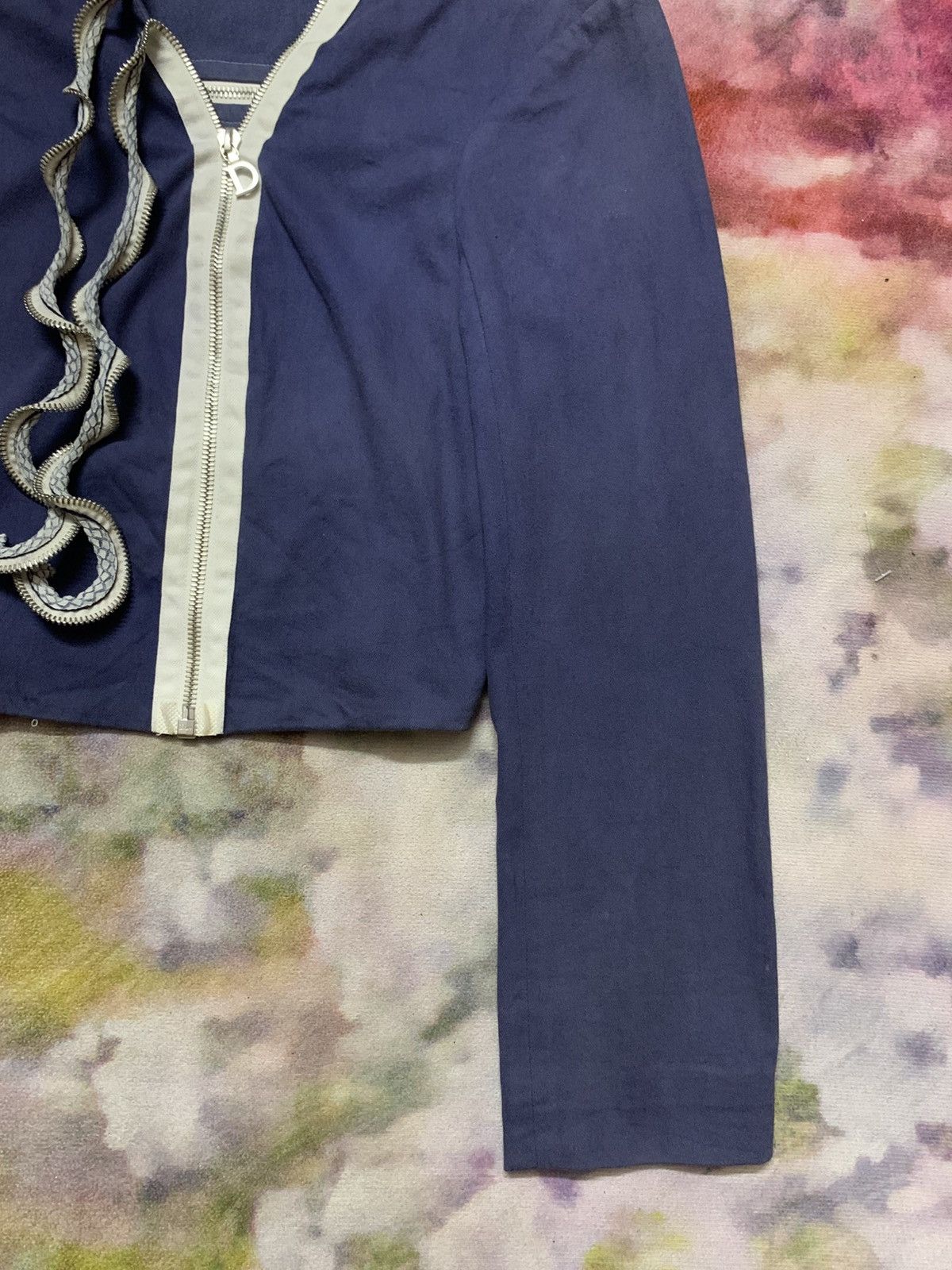 Christian Dior Monsieur SS2001 Runway Dior by Galliano Cropped Jacket Size XS / US 0-2 / IT 36-38 - 4 Thumbnail