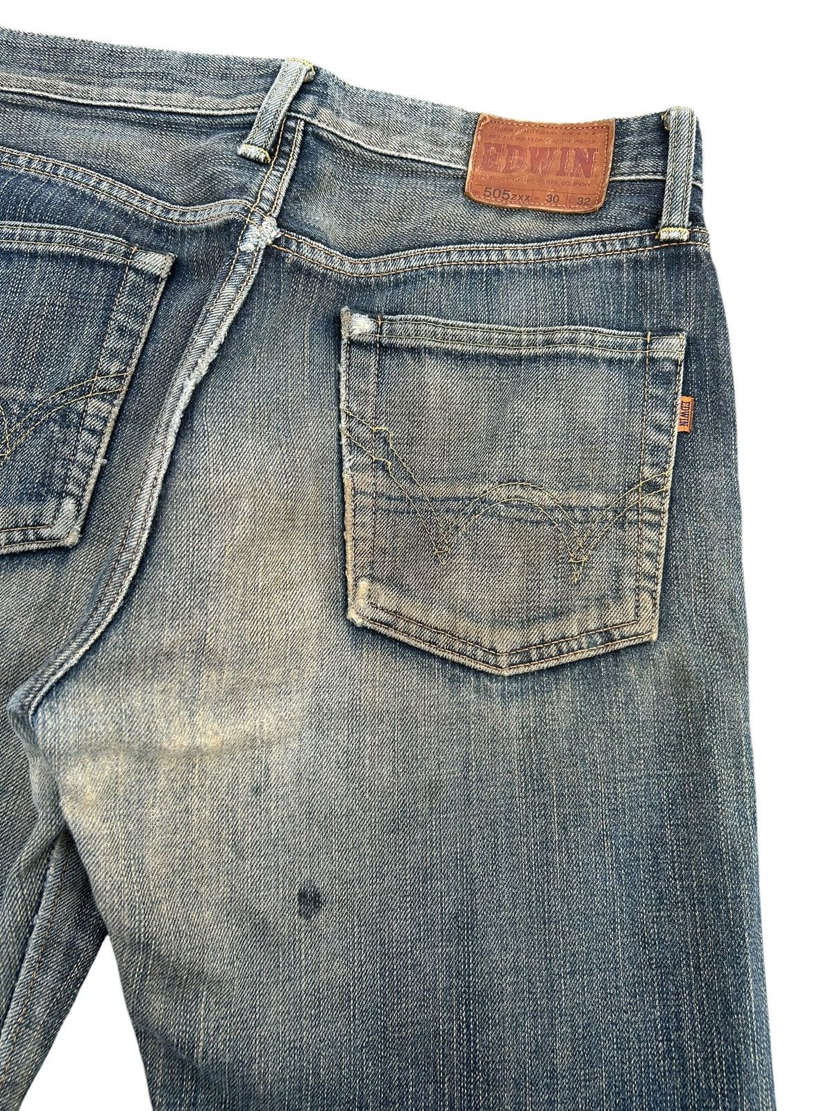Kapital Vintage Edwin 505ZXX Selvedge Rusty Distressed Denim Jeans Size US 31 - 14 Thumbnail