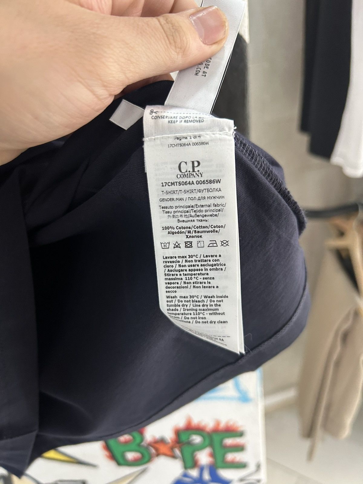 C.P. Company Brand new Cp company font Black Tee Size US S / EU 44-46 / 1 - 6 Thumbnail