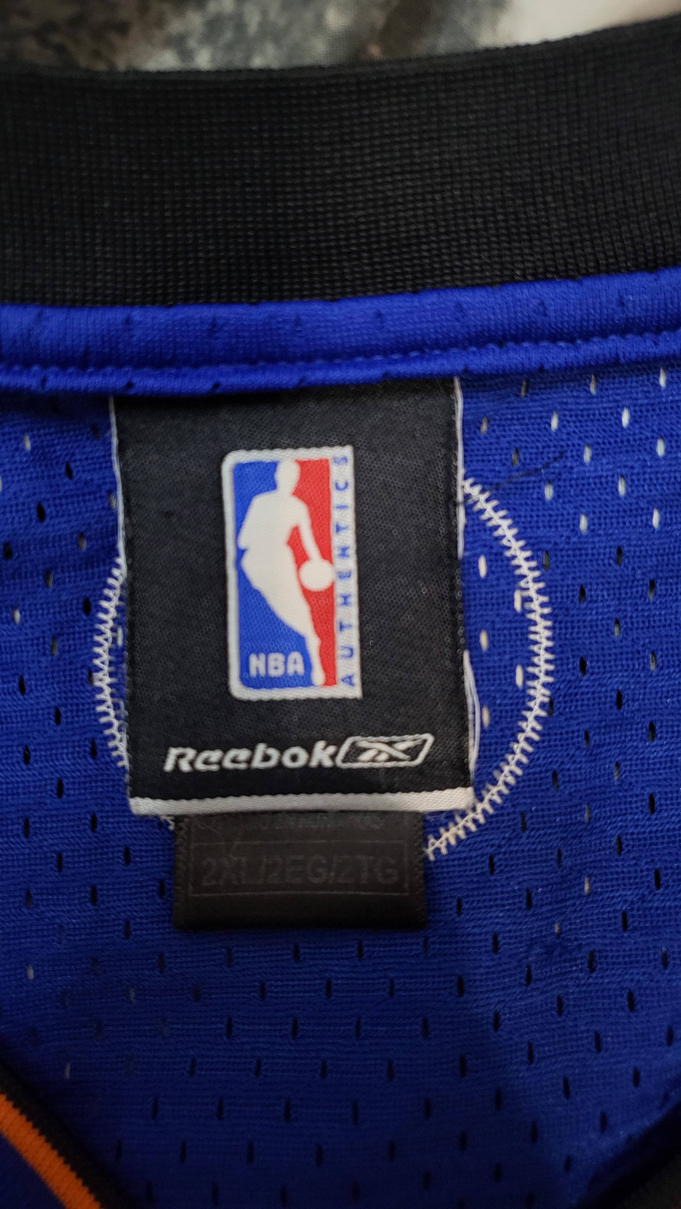 NBA × Reebok Vintage Reebok NBA New York #3 Basketball T-Shirt Size US XXL / EU 58 / 5 - 6 Thumbnail