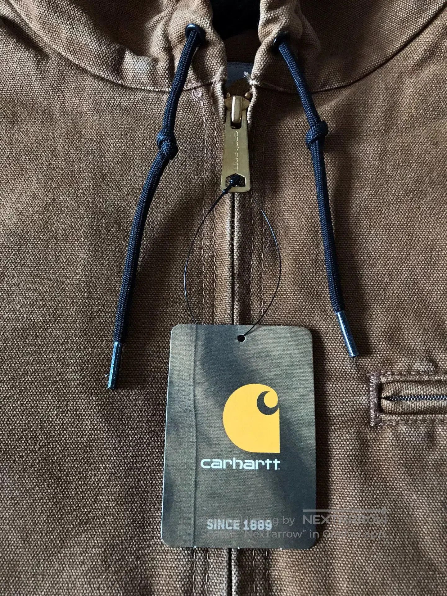 Carhartt Carhartt J141 Brown Hooded Work Jacket. Size US L / EU 52-54 / 3 - 8 Thumbnail