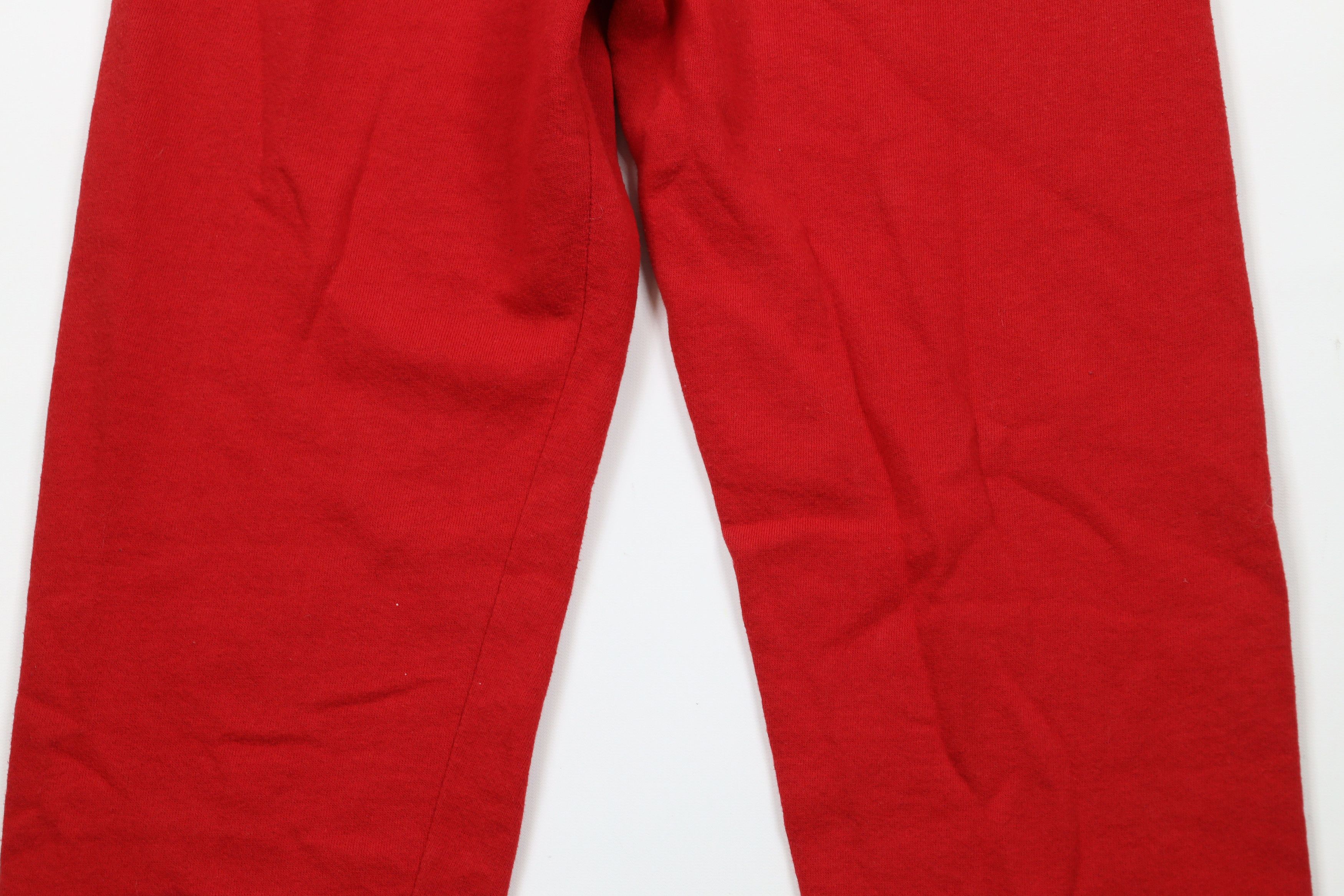 Vintage Vintage 90s Streetwear Distressed Blank Sweatpants Red USA Size US 34 / EU 50 - 12 Thumbnail