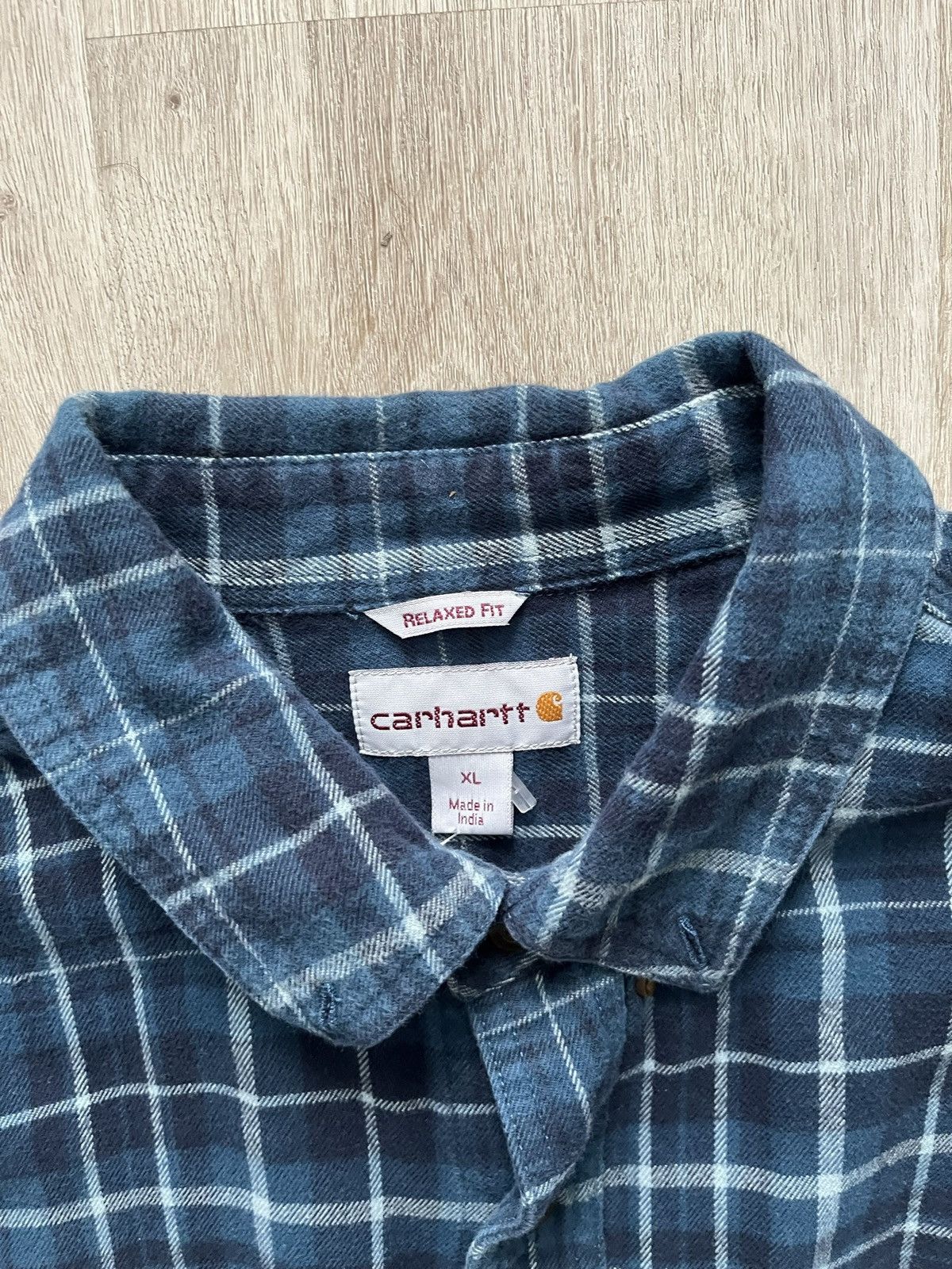 Carhartt Vintage Carhartt Flannel Shirt Size US XL / EU 56 / 4 - 2 Thumbnail