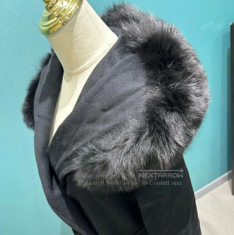 Max Mara MaxMara Black Cashmere Long Coat . Size S / US 4 / IT 40 - 3 Thumbnail