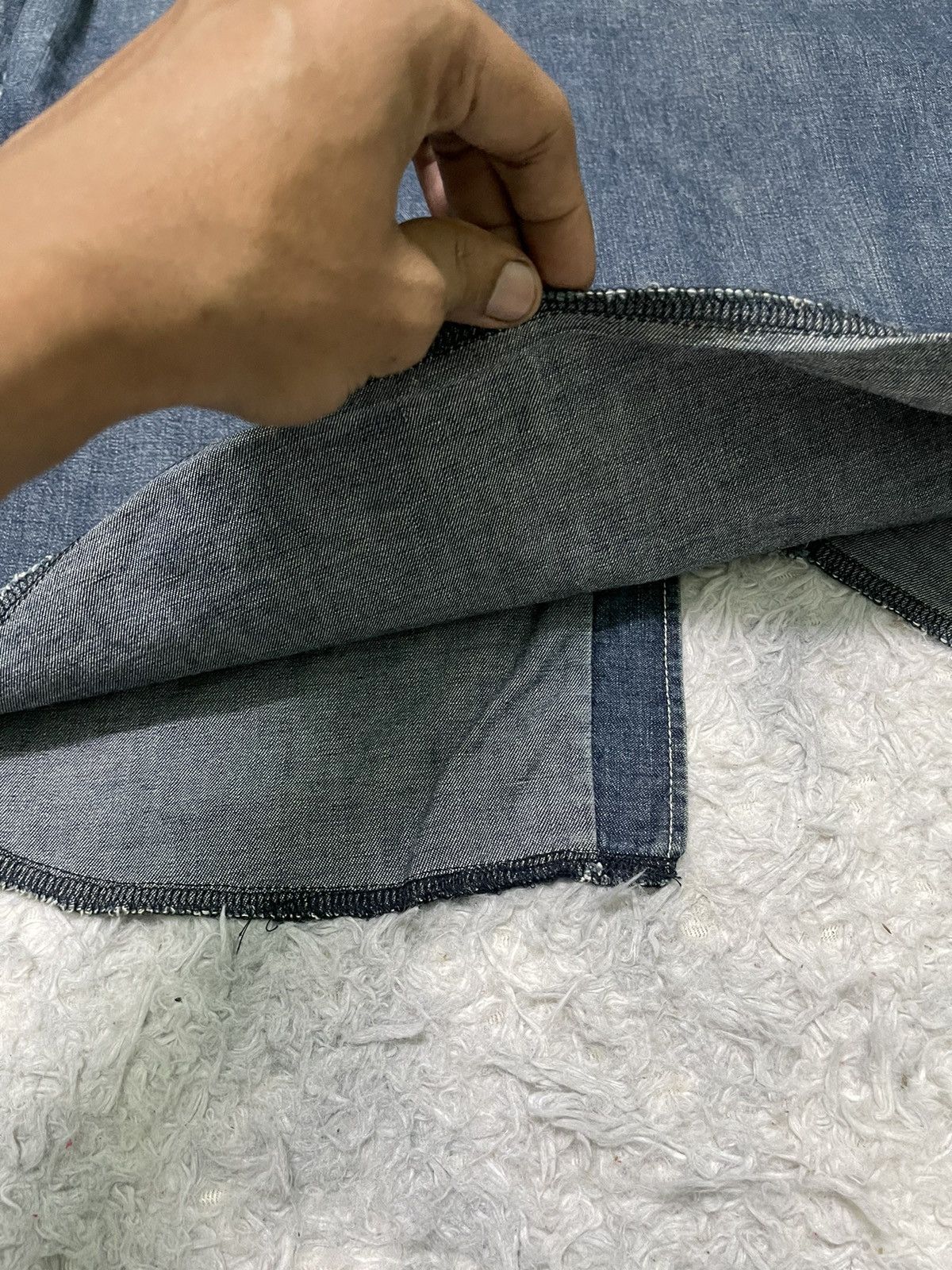 Yohji Yamamoto 90s YOHJI YAMAMOTO DENIM BUTTON UP RARE Size US L / EU 52-54 / 3 - 19 Thumbnail