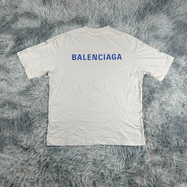 Balenciaga Balenciaga Blue logo short sleeve 2503-Nextarrow Size US S / EU 44-46 / 1 - 6 Thumbnail