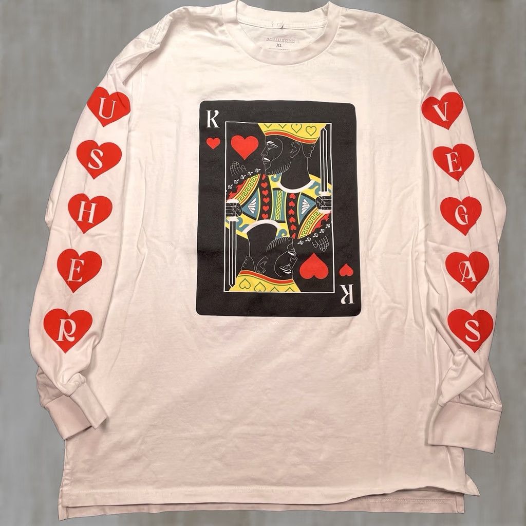 Palace Palace Usher Shirt Men XL Long Sleeve White Las Vegas Ceasars Palace Ushbucks T-Shirt Mens Long Sleeve XL White Usher Shirt Size US XL / EU 56 / 4 - 1 Thumbnail