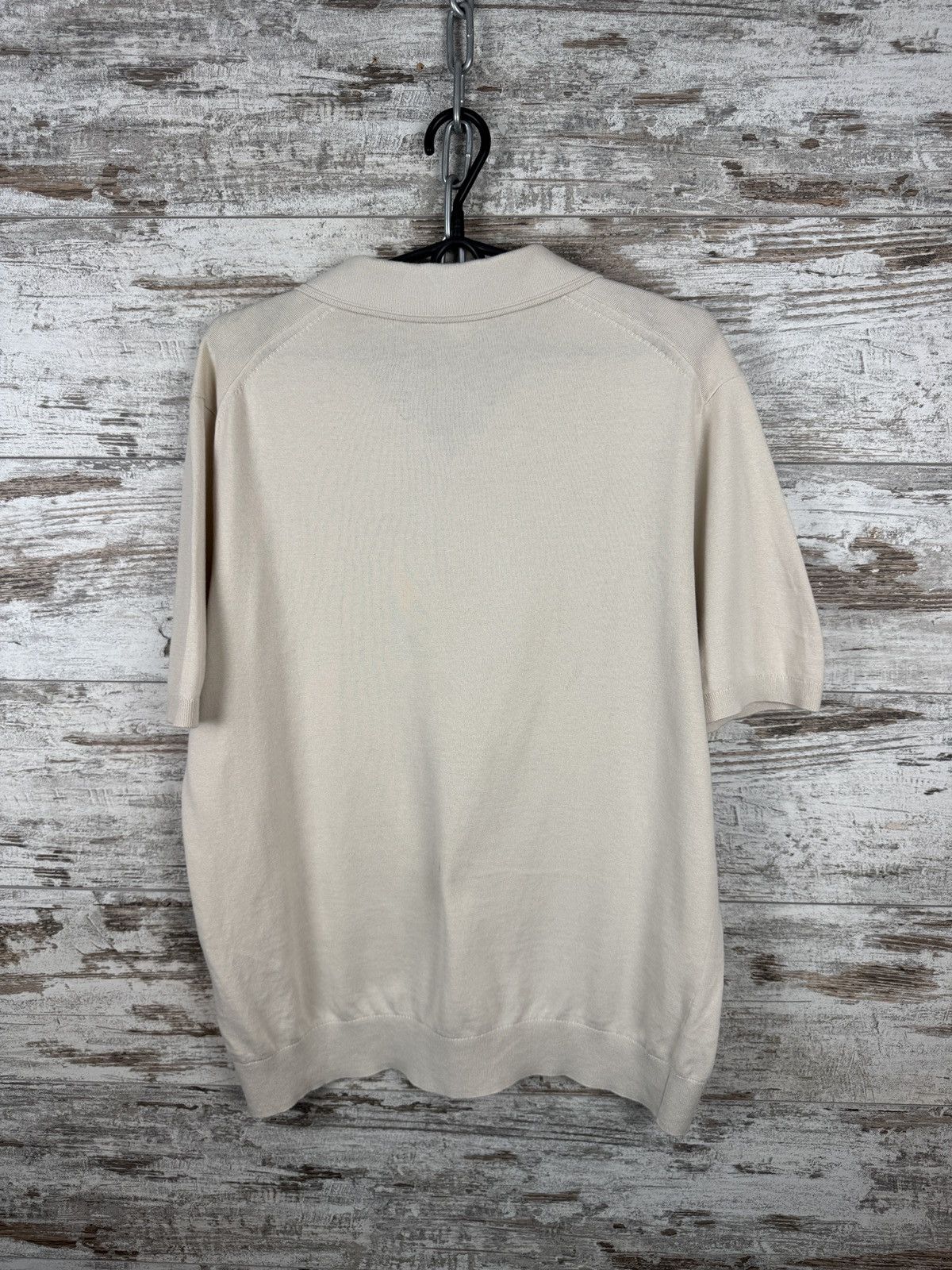 Reiss Mens Reiss polos luxury beige T-shirt tee old money tee Size US XL / EU 56 / 4 - 8 Thumbnail