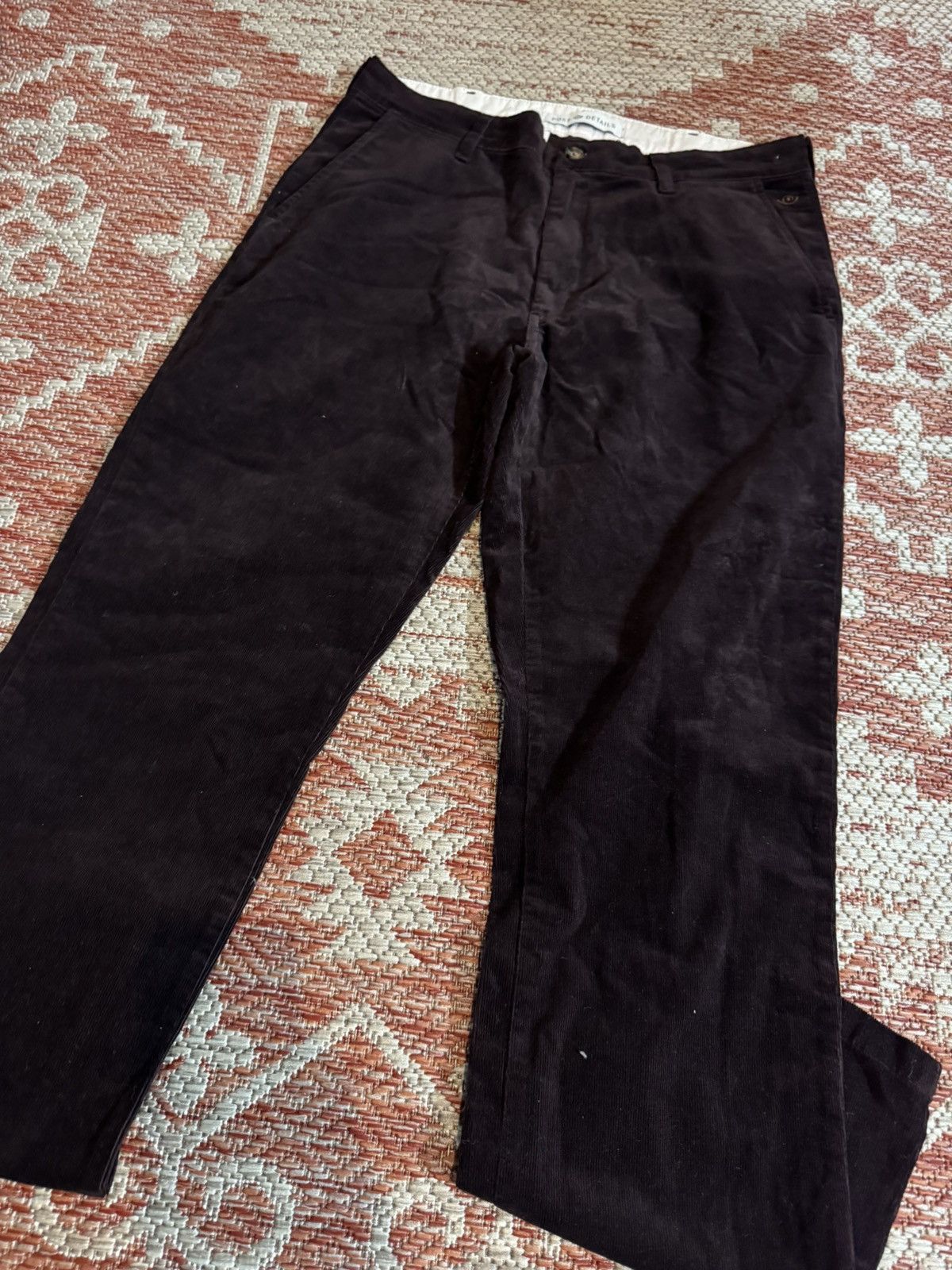 POST&CO Post Courdory Pants Sz 32 Dark Plum DSWT Size US 32 / EU 48 - 1 Thumbnail