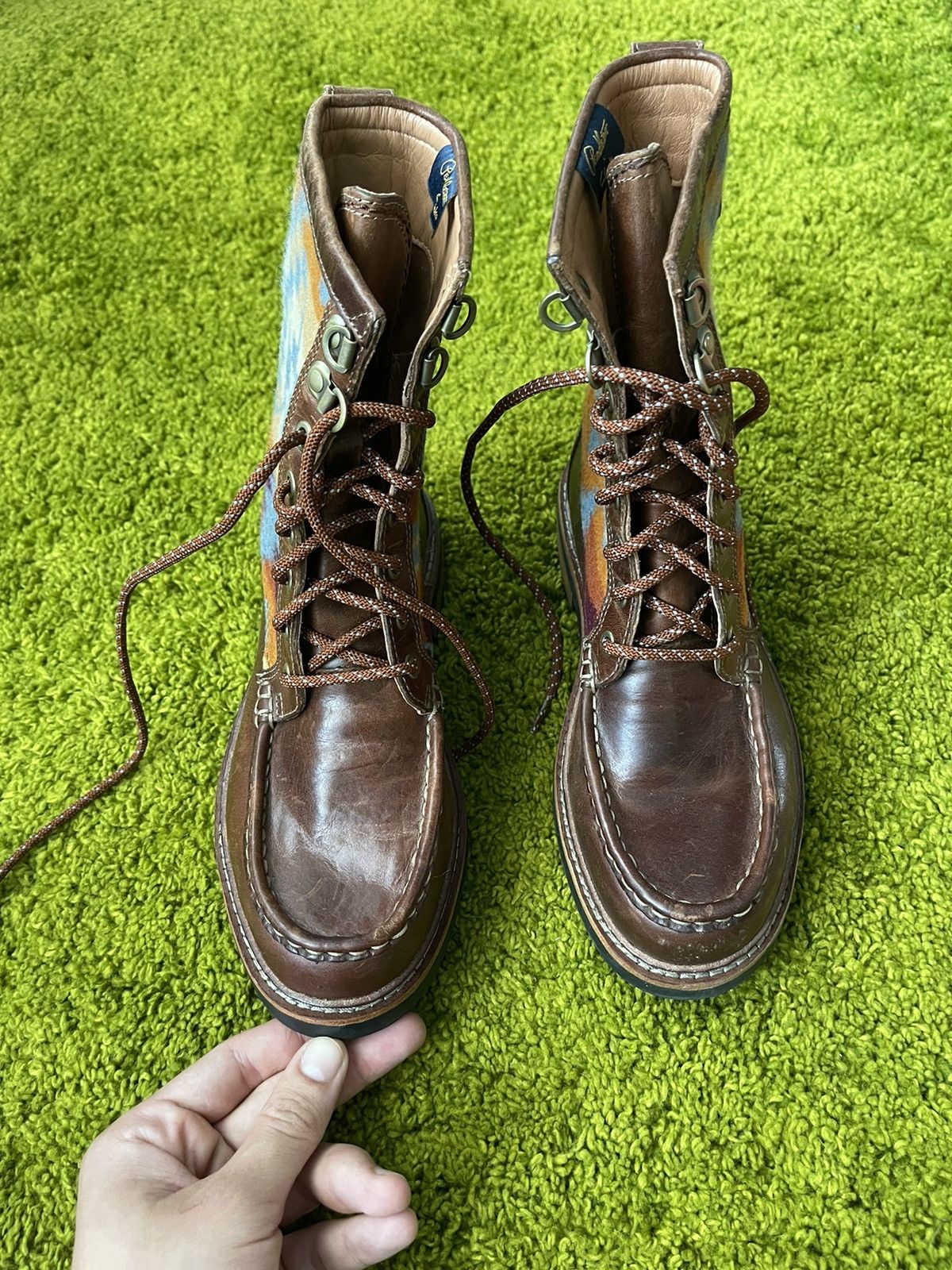 Clarks × Genuine Leather × Pendleton Pendleton x Clarks wool plaid + real leather boots Size US 7.5 / IT 37.5 - 3 Thumbnail
