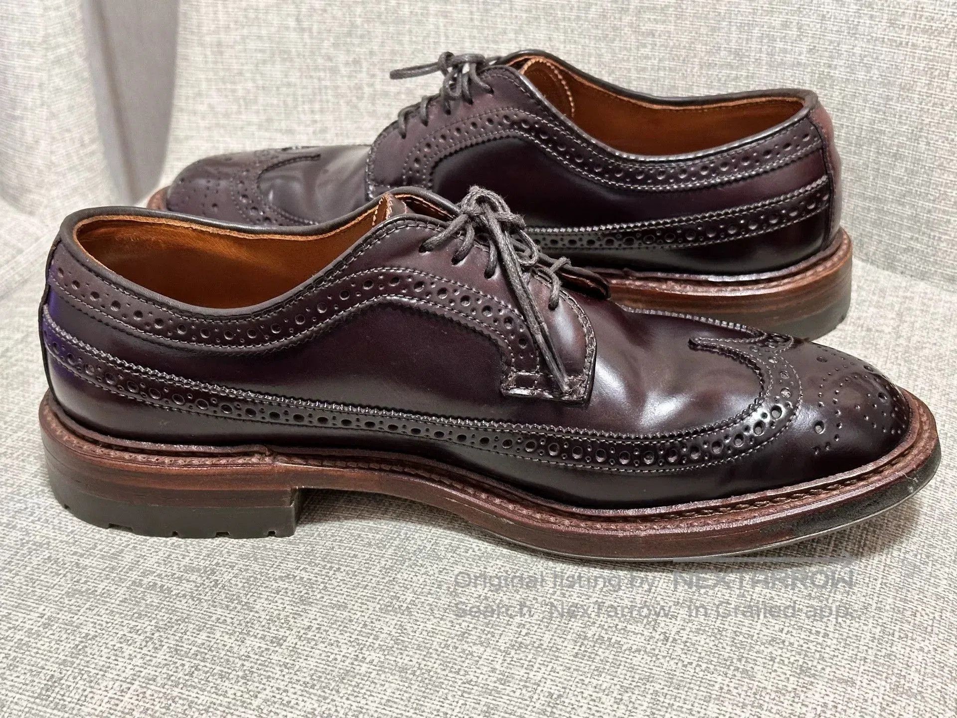 Alden Alden Shell Cordovan Longwing D5512C. Size US 7 / EU 40 - 6 Thumbnail