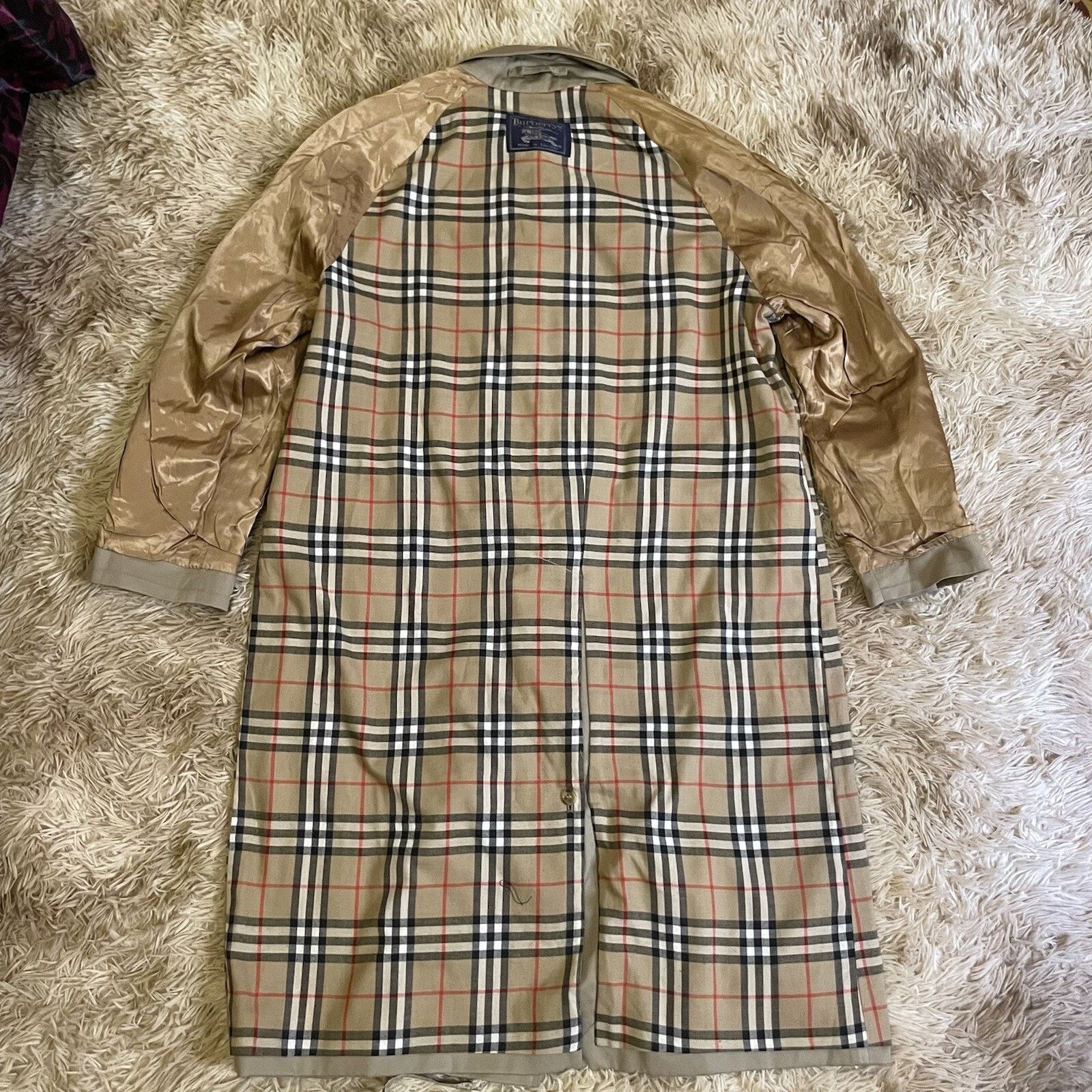Burberry Vintage Burberry's men's Trench Coat Nova Check england M L Size US M / EU 48-50 / 2 - 6 Thumbnail