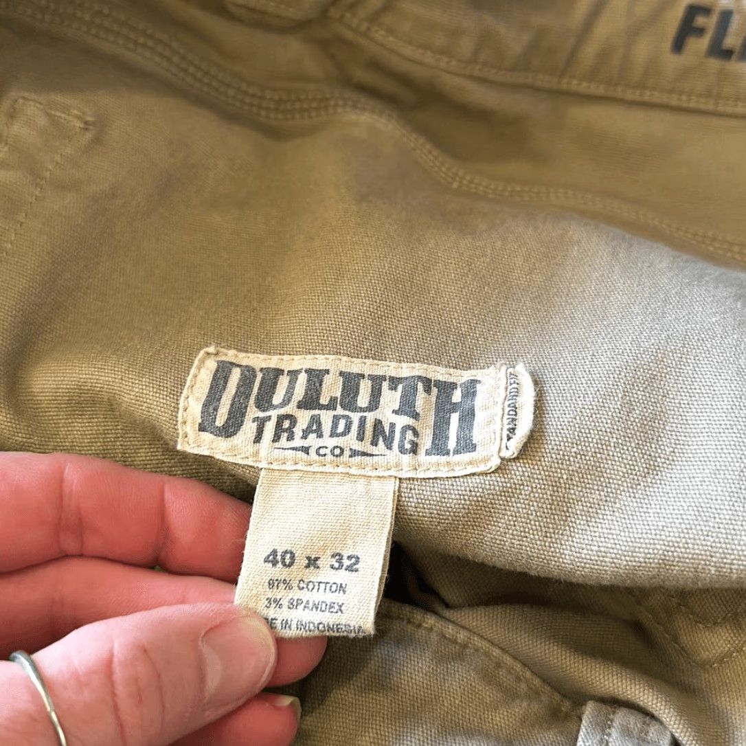 Duluth Trading Company Duluth Mens Flex Fire Hose Brown Denim Jeans Standard Fit W40 L32 Size US 40 / EU 56 - 7 Thumbnail