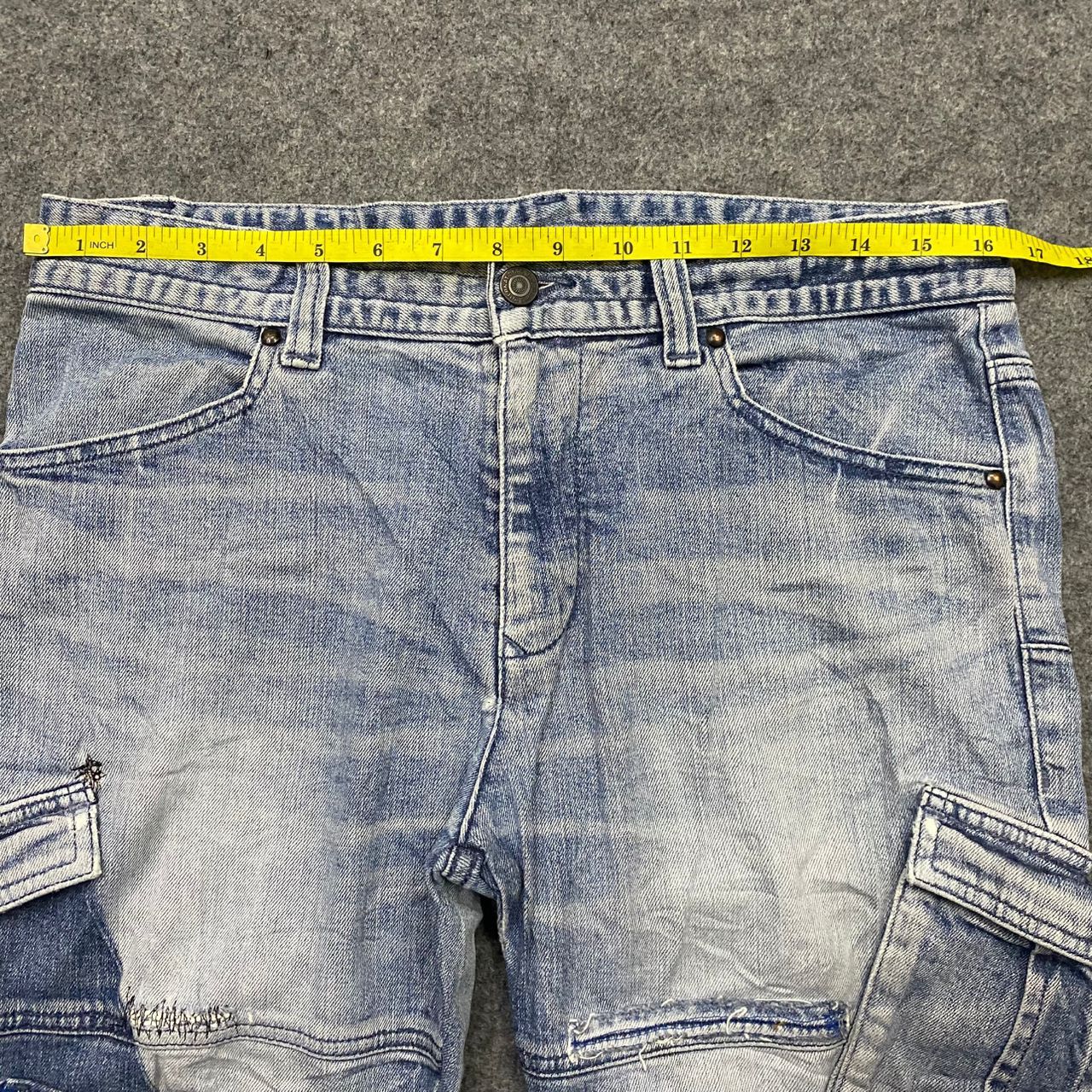 Tornado Mart 💥Best Offer💥Tornado Mart Cargo Denim Distressed Denim Size US 33 - 4 Thumbnail