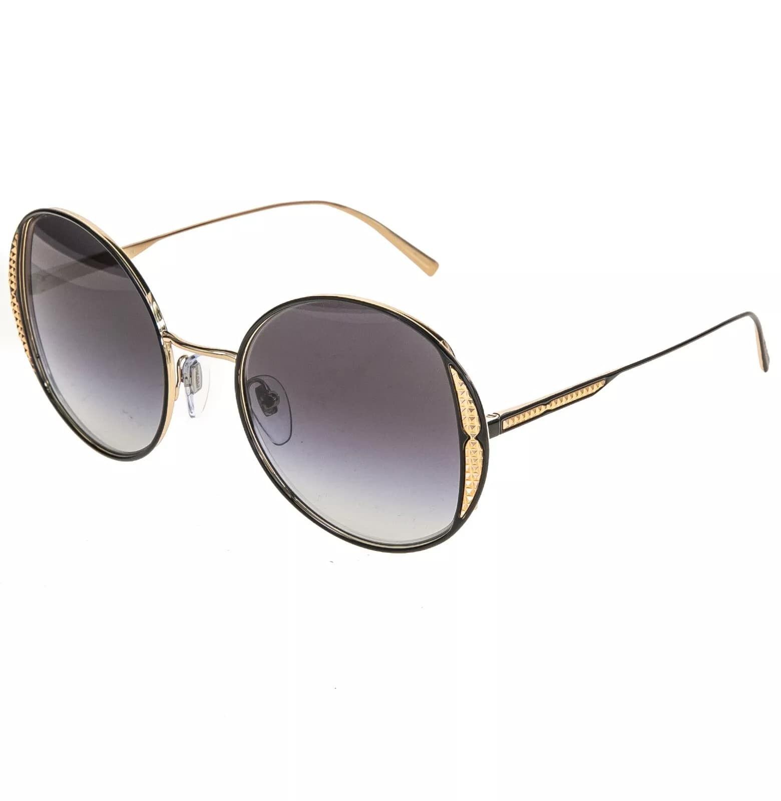 Bvlgari BVLGARI BV6169 Black Round Metal Fashion Sunglasses 6169 Size ONE SIZE - 8 Thumbnail