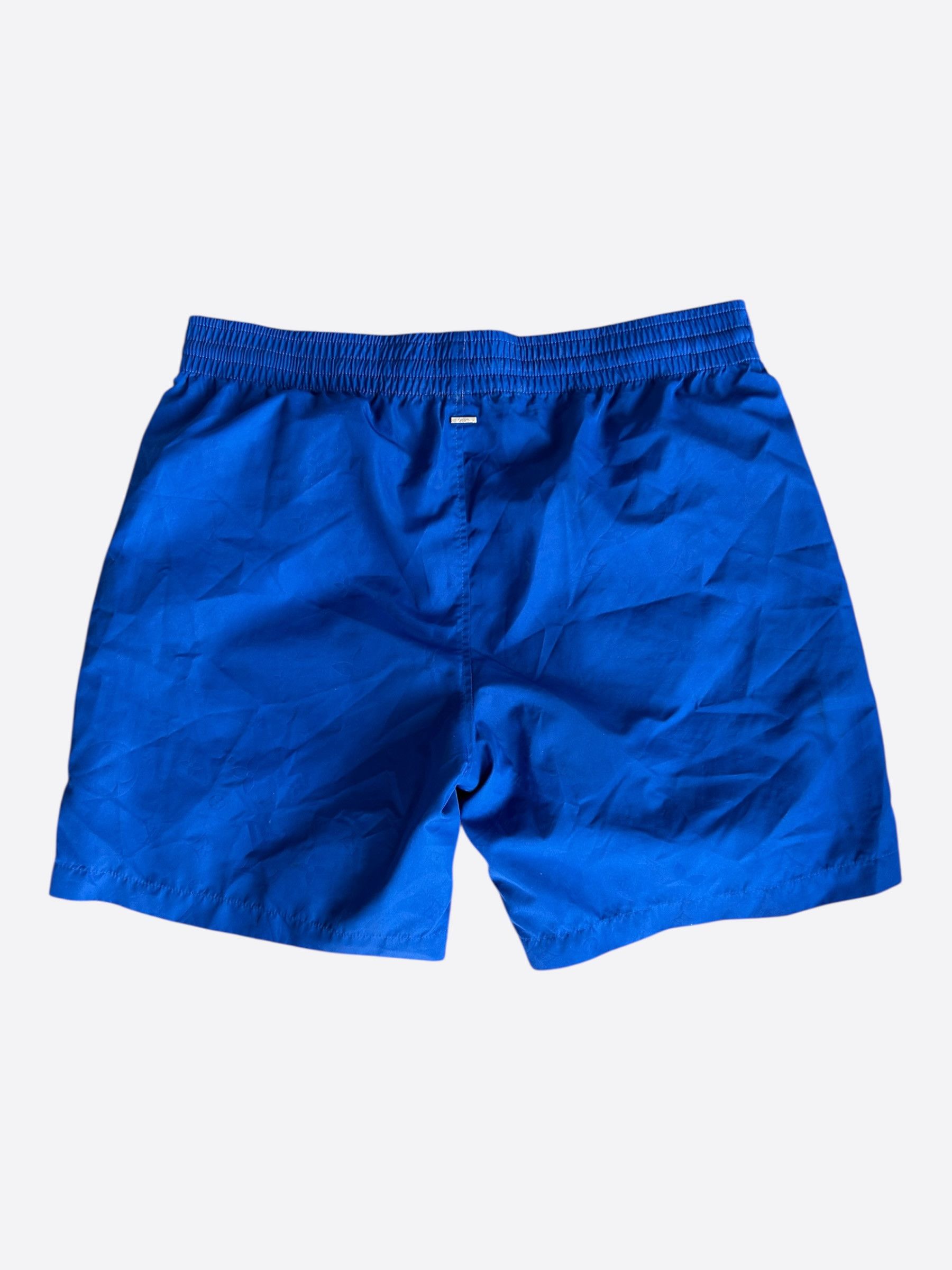 Louis Vuitton Louis Vuitton Blue Monogram Swim Shorts Size US 34 / EU 50 - 2 Thumbnail
