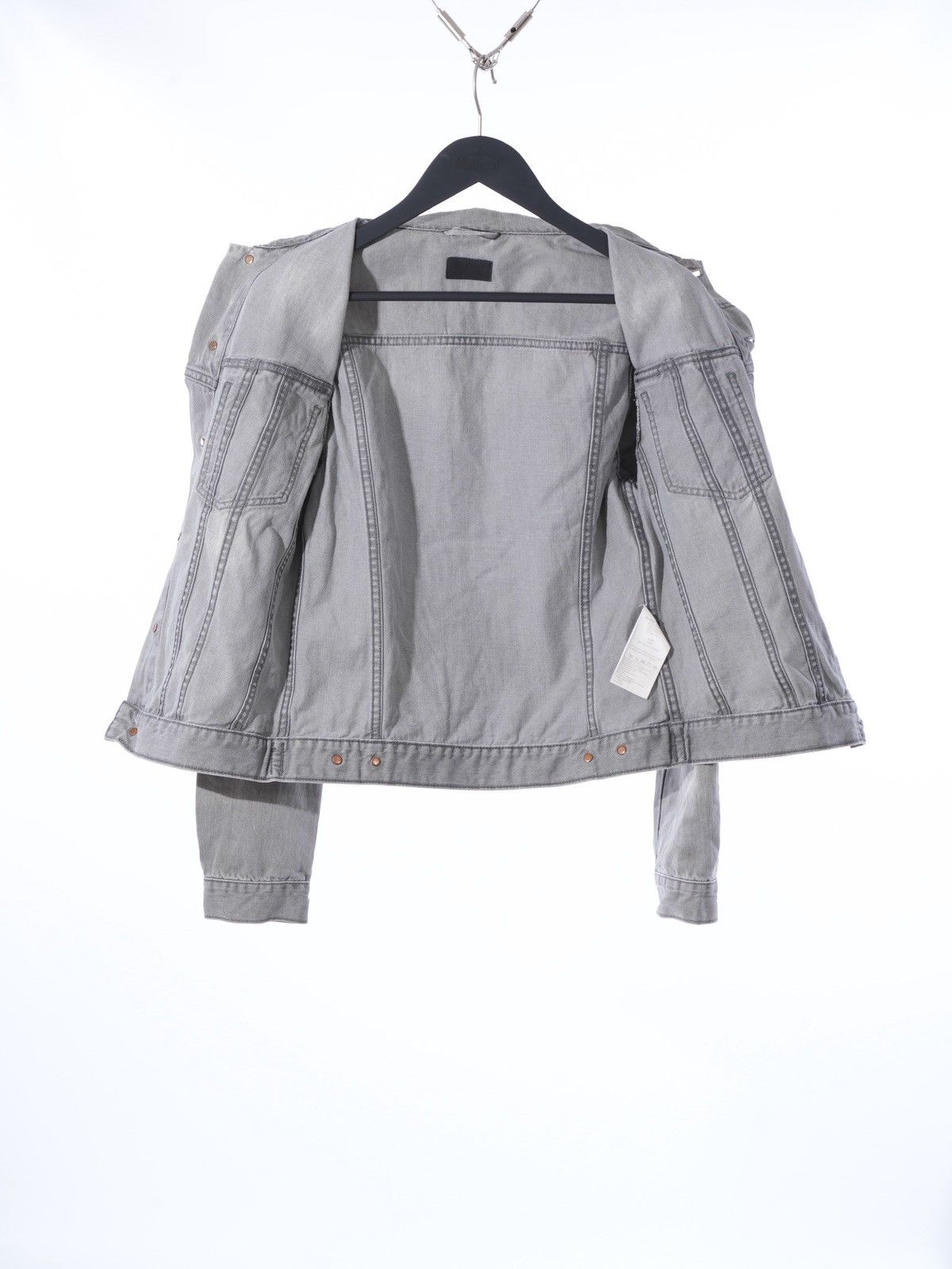 Nudie Jeans NUDIE JEANS DENIM JACKET PERRY ORG. BLACK STRIPED Size S Size US S / EU 44-46 / 1 - 7 Thumbnail