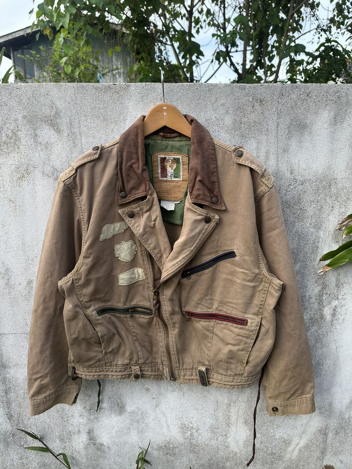 Vintage Machope Double collar jacket Size US L / EU 52-54 / 3 - 1 Thumbnail