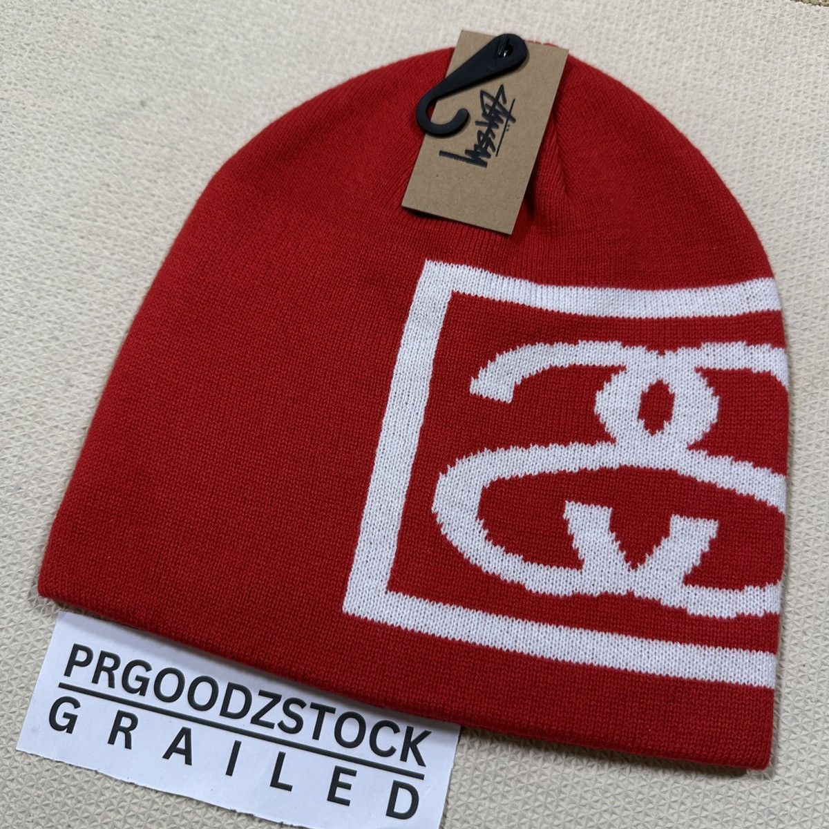 Stussy beanie hat red