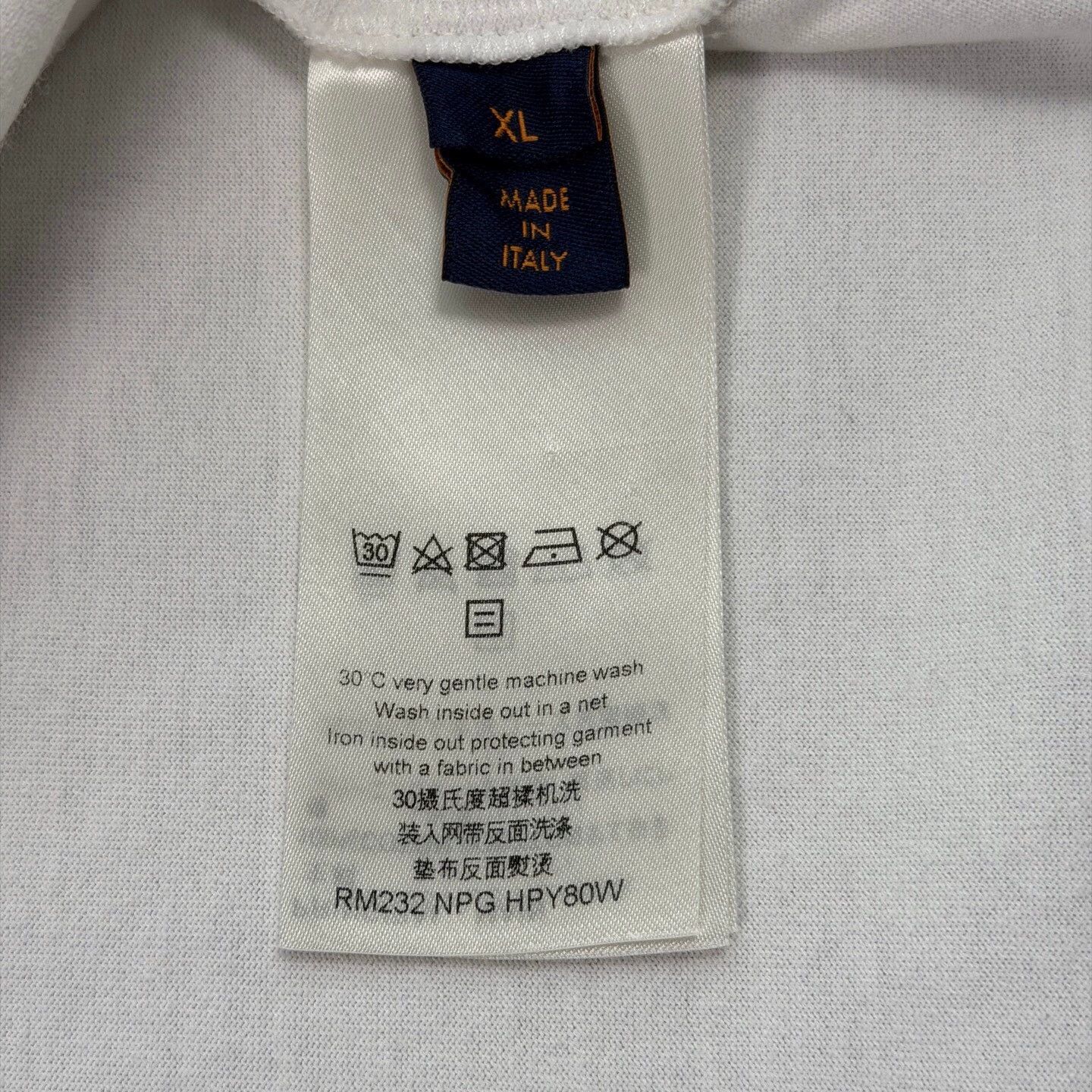 Louis Vuitton LV Oil Print White Short Tee XL Size US XL / EU 56 / 4 - 4 Thumbnail