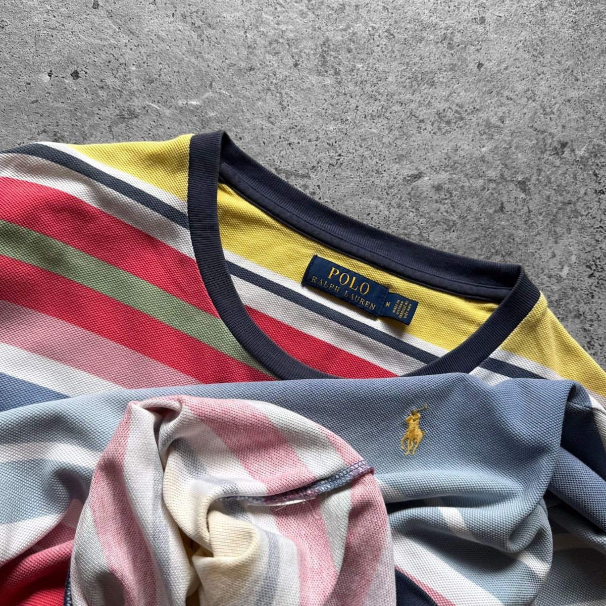 Polo Ralph Lauren Polo Ralph Lauren Mens Multicolor Striped Long Sleeve TShirt Size US M / EU 48-50 / 2 - 7 Thumbnail